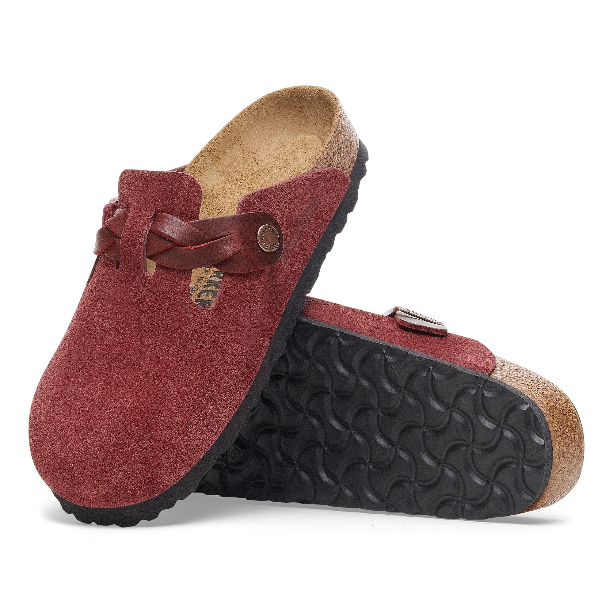 Heeled Protection Boston Braid | Suede | Zinfandel