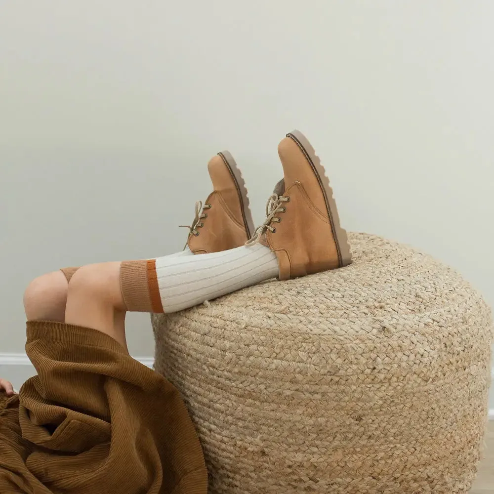 High Top Boot - Tan Business Casual Footwear