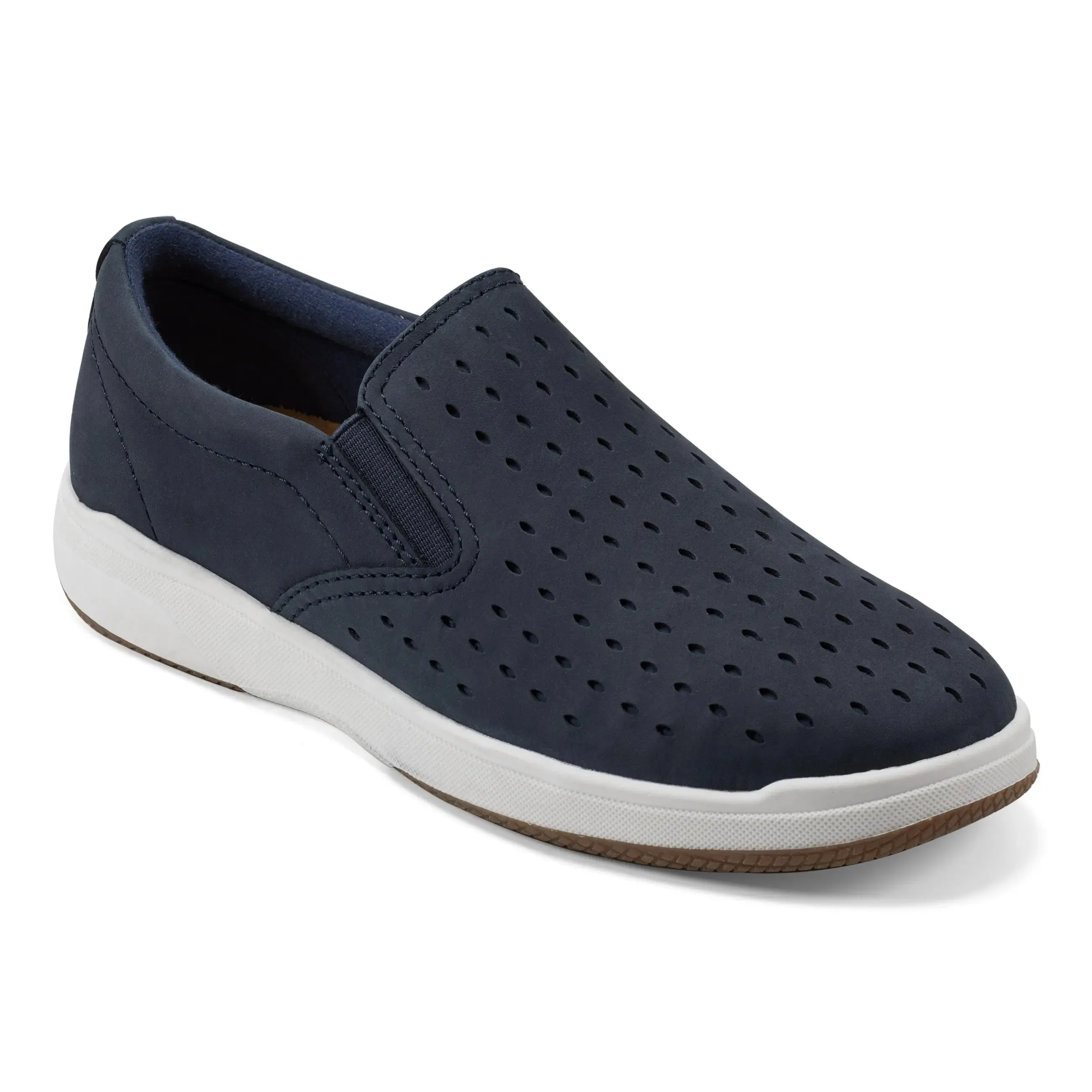 Nel Laser Cut Round Toe Casual Slip-on Sneakers All Hold Casual Footwear Fit