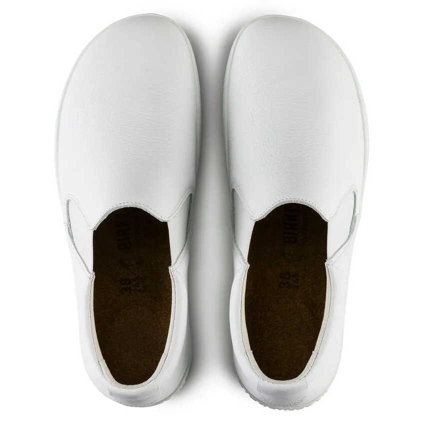 QO400 Slip On | Leather | White Leg Coverage Stylish Walk
