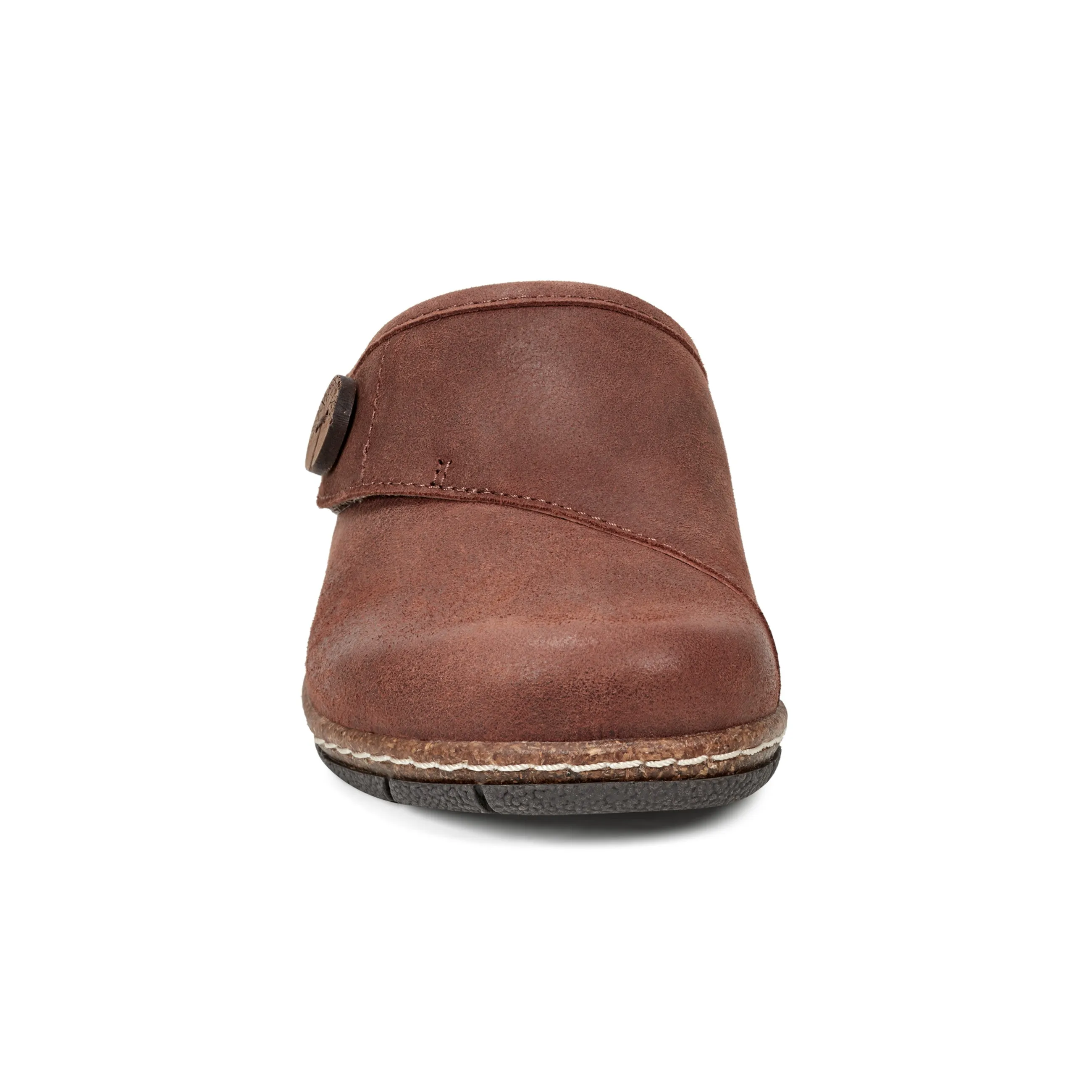 Ezra Round Toe Casual Slip-on Flat Clogs Long Stroll