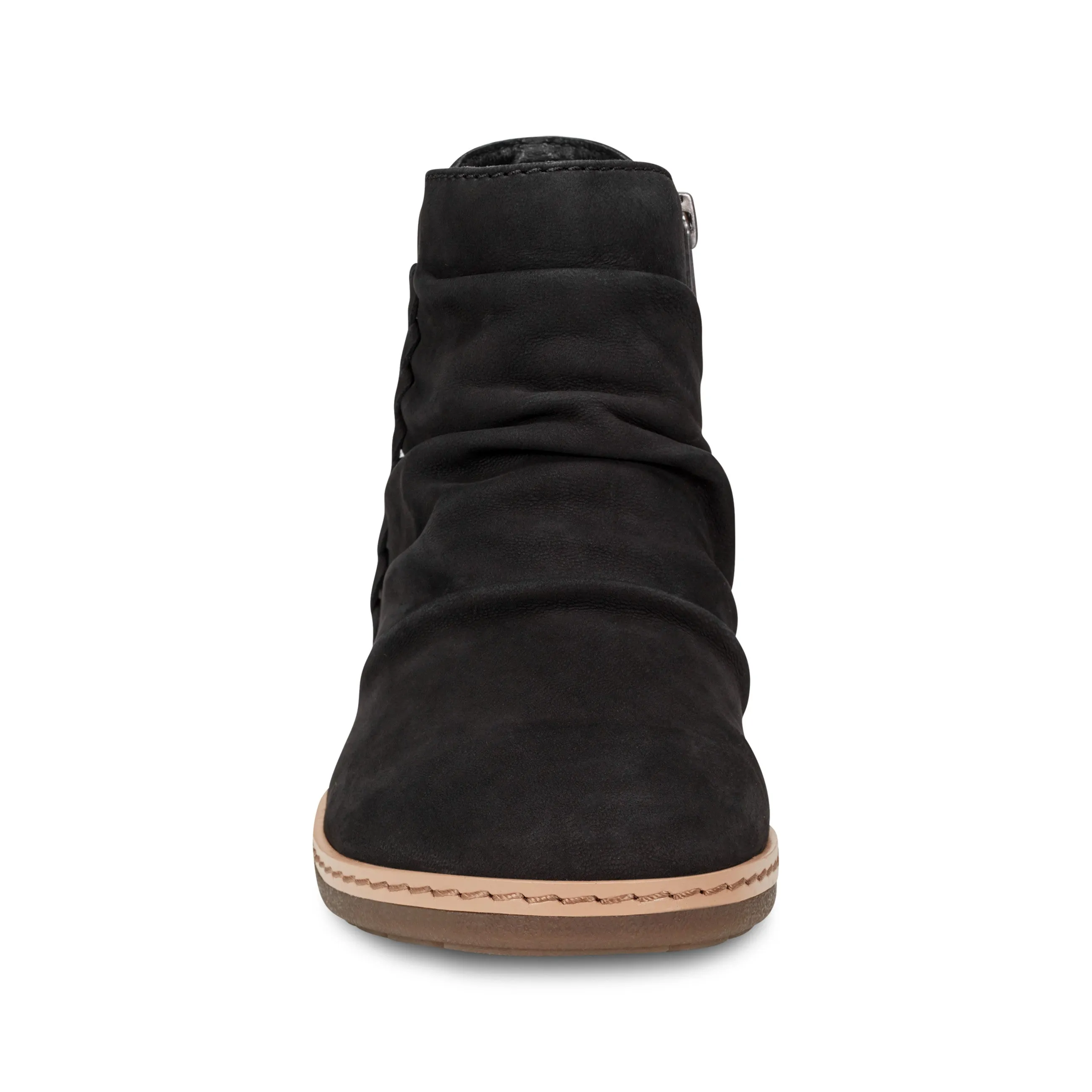 Supportive sole Hilaree Water Repellent Round Toe Ruched Casual Booties