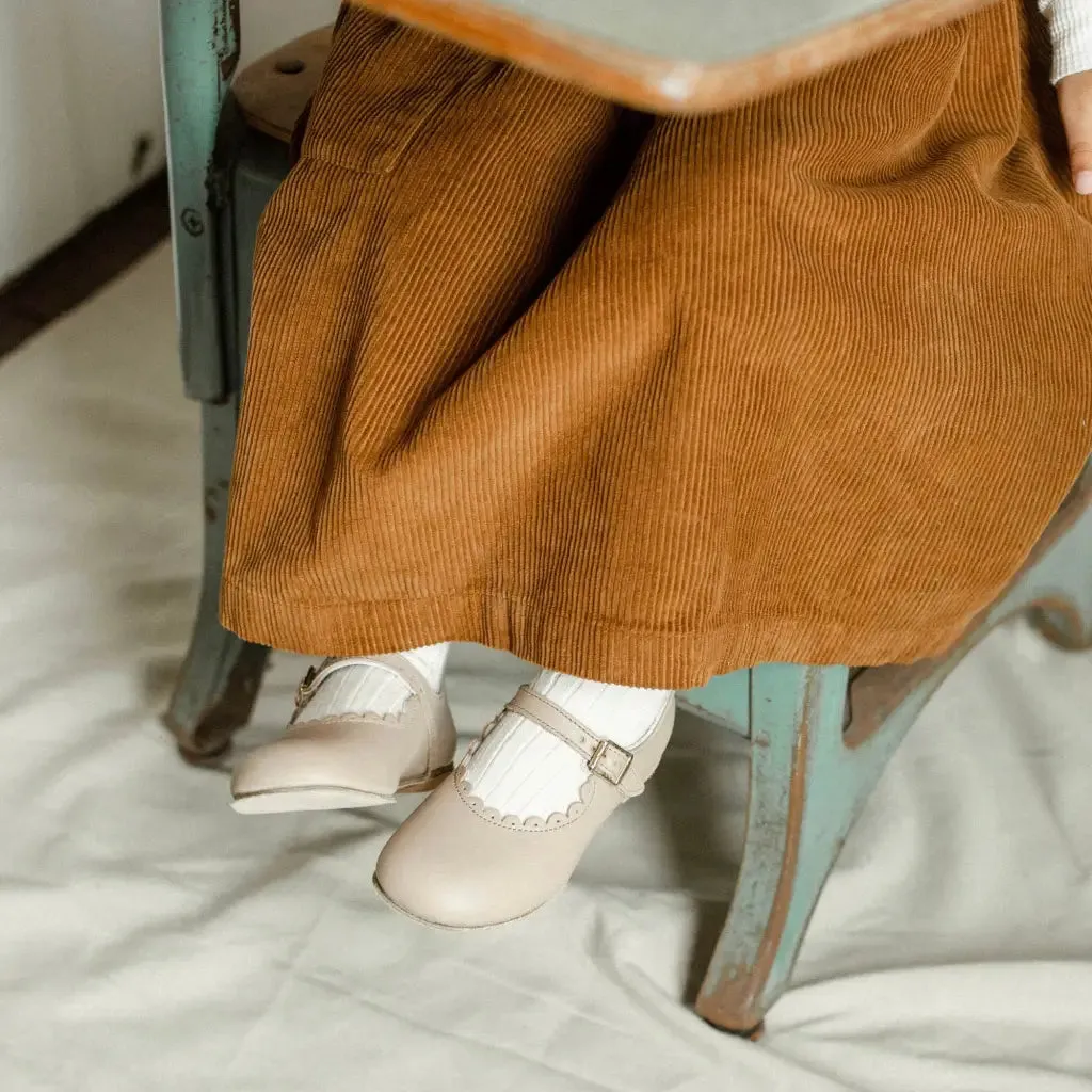 Youth Fresh Scalloped Mary Jane - Truffle