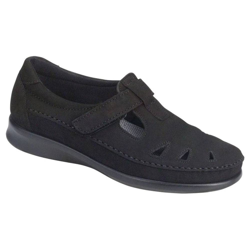 Roamer - Charcoal Nubuck Chic Style Easy Fit Shoes