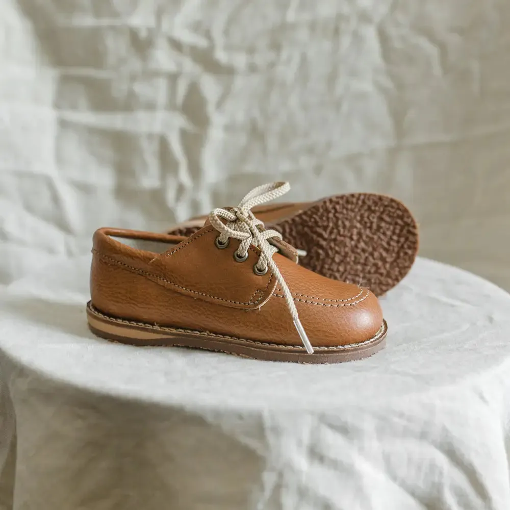Rory Boat Shoe - Cognac Path Free