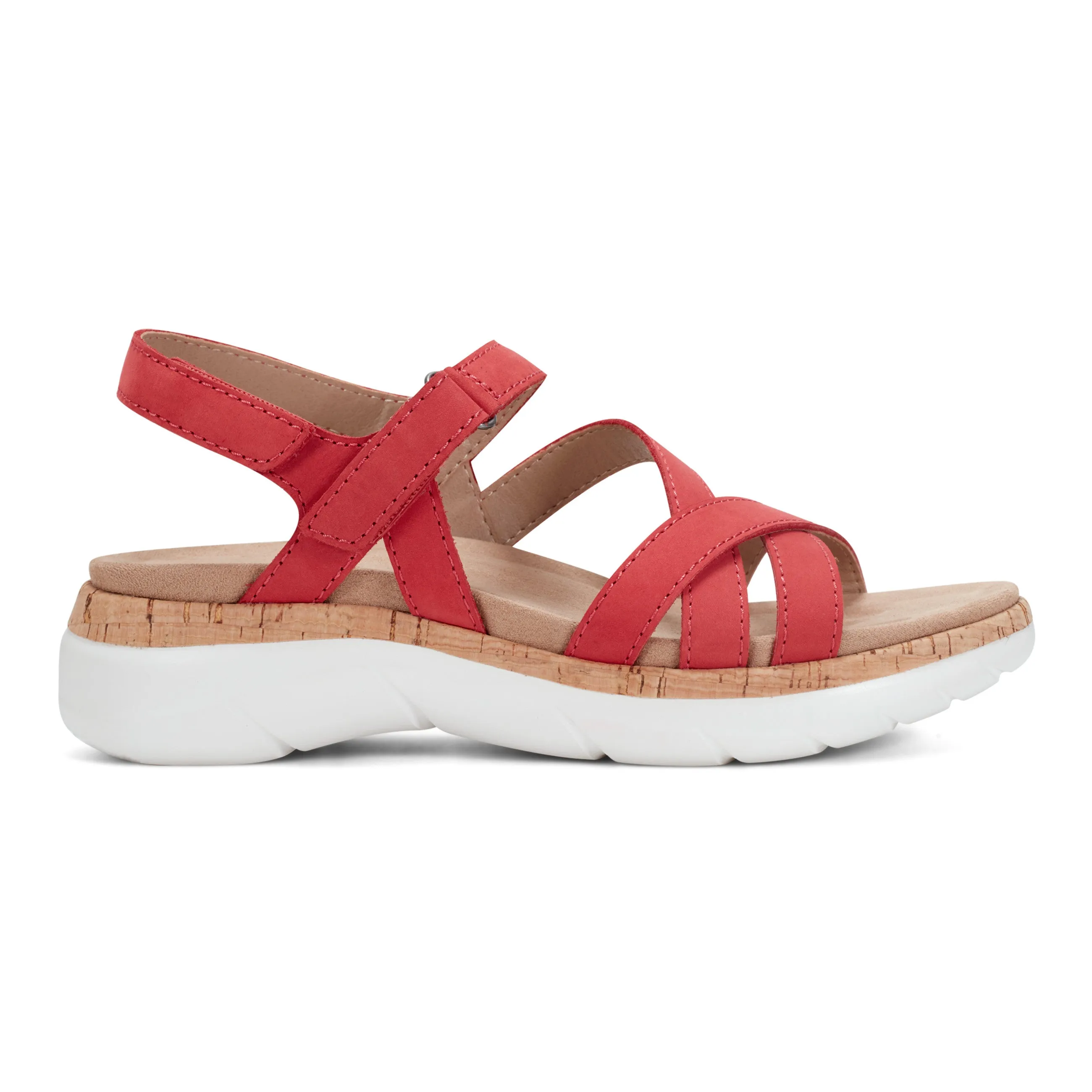 Rosie Open Toe Strappy Flat Casual Sandals Fresh Mood