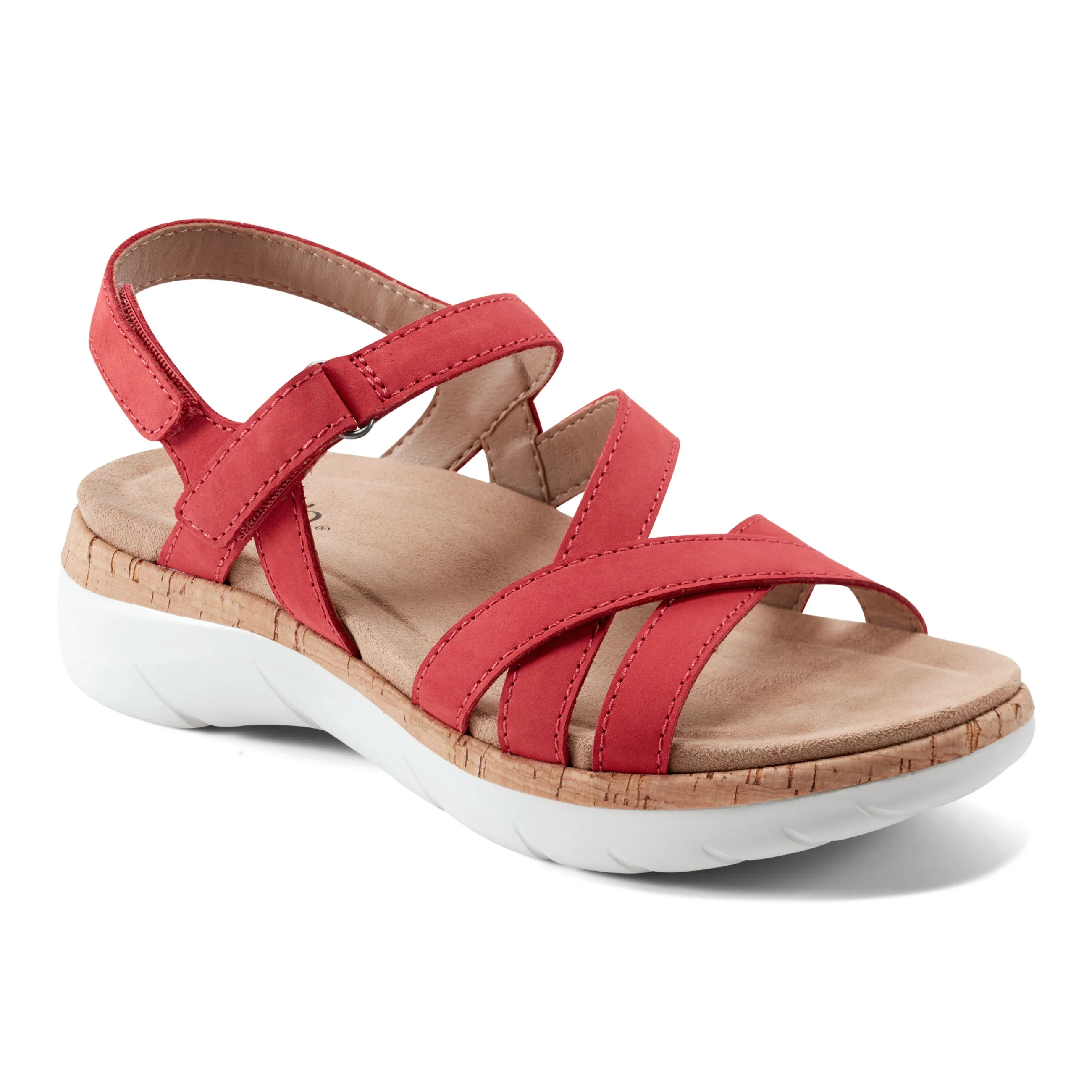 Trendy Vibe Market Walk Rosie Open Toe Strappy Flat Casual Sandals