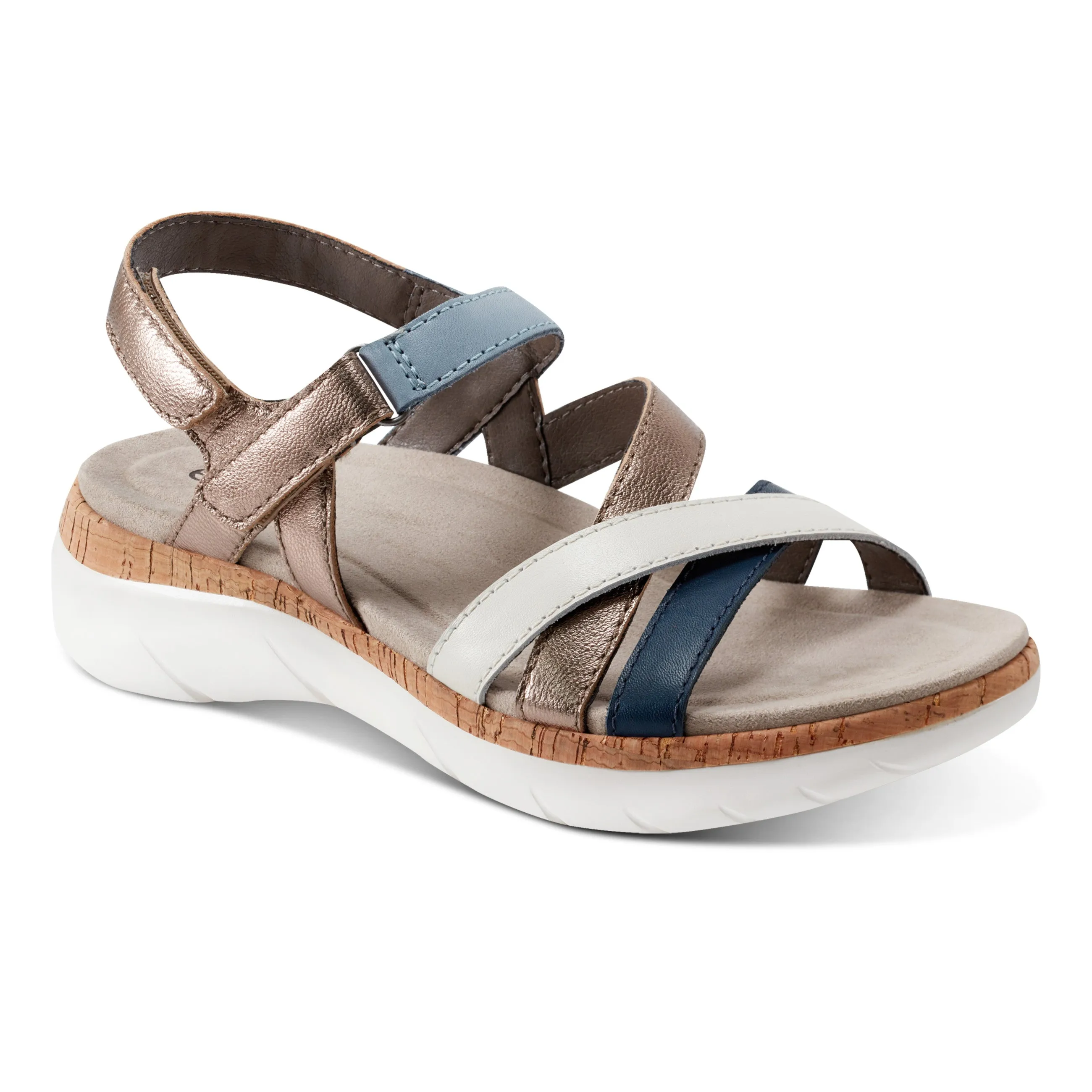 Grab And Go Rosie Open Toe Strappy Flat Casual Sandals