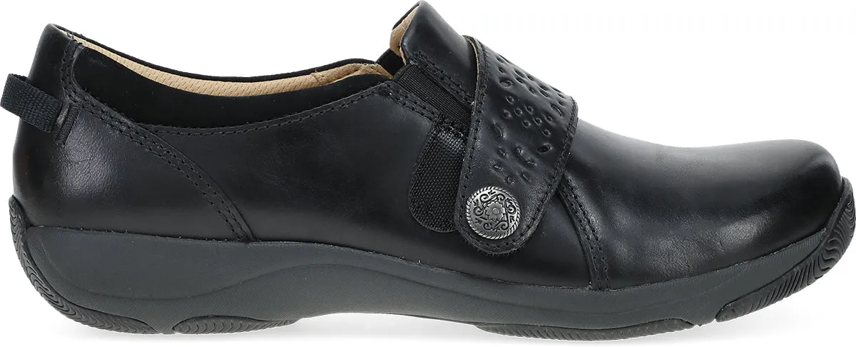 Step Smart Padded Straps Sallie Black Waxy Burnished