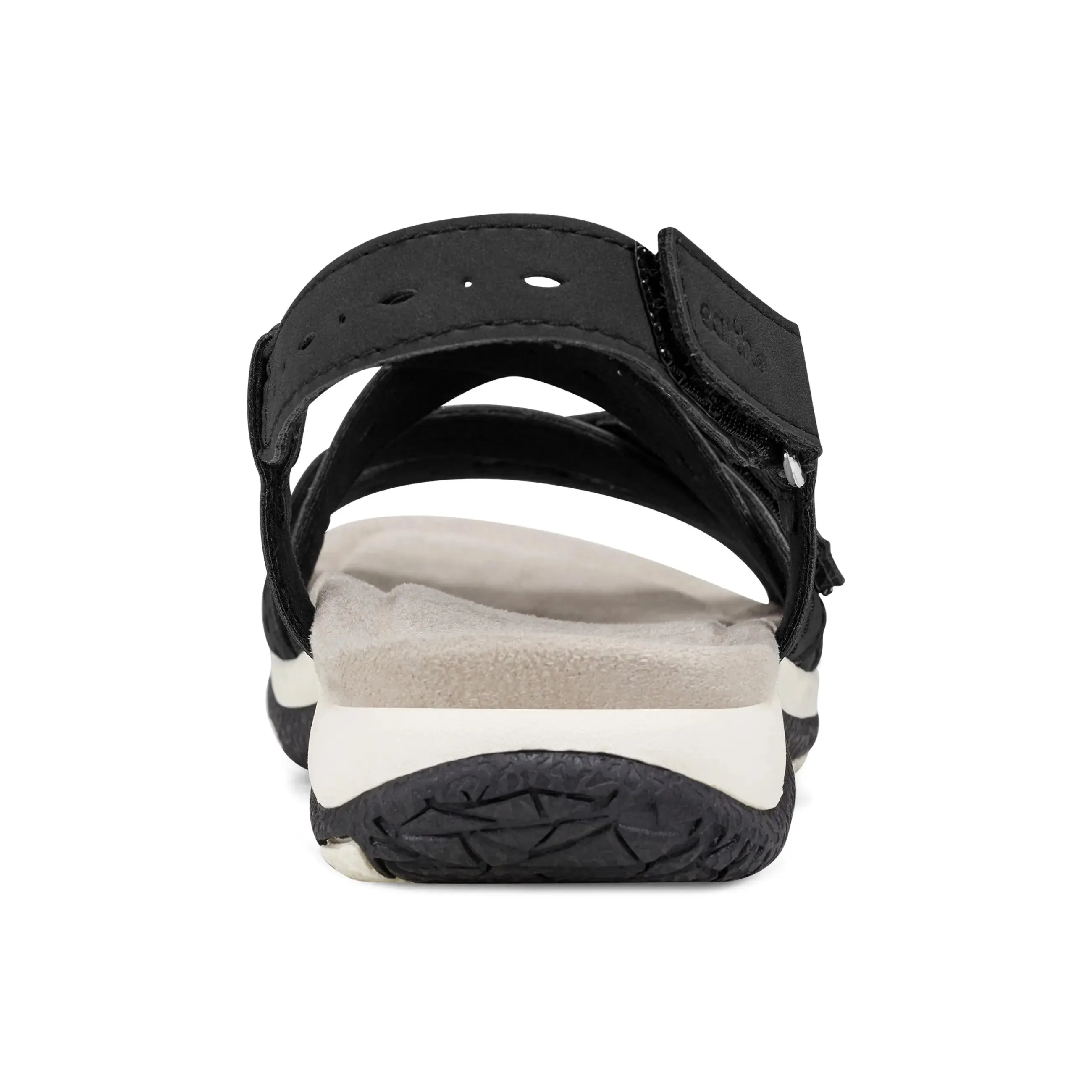 Sandal Buckles Samsin Round Toe Strappy Casual Flat Sandals