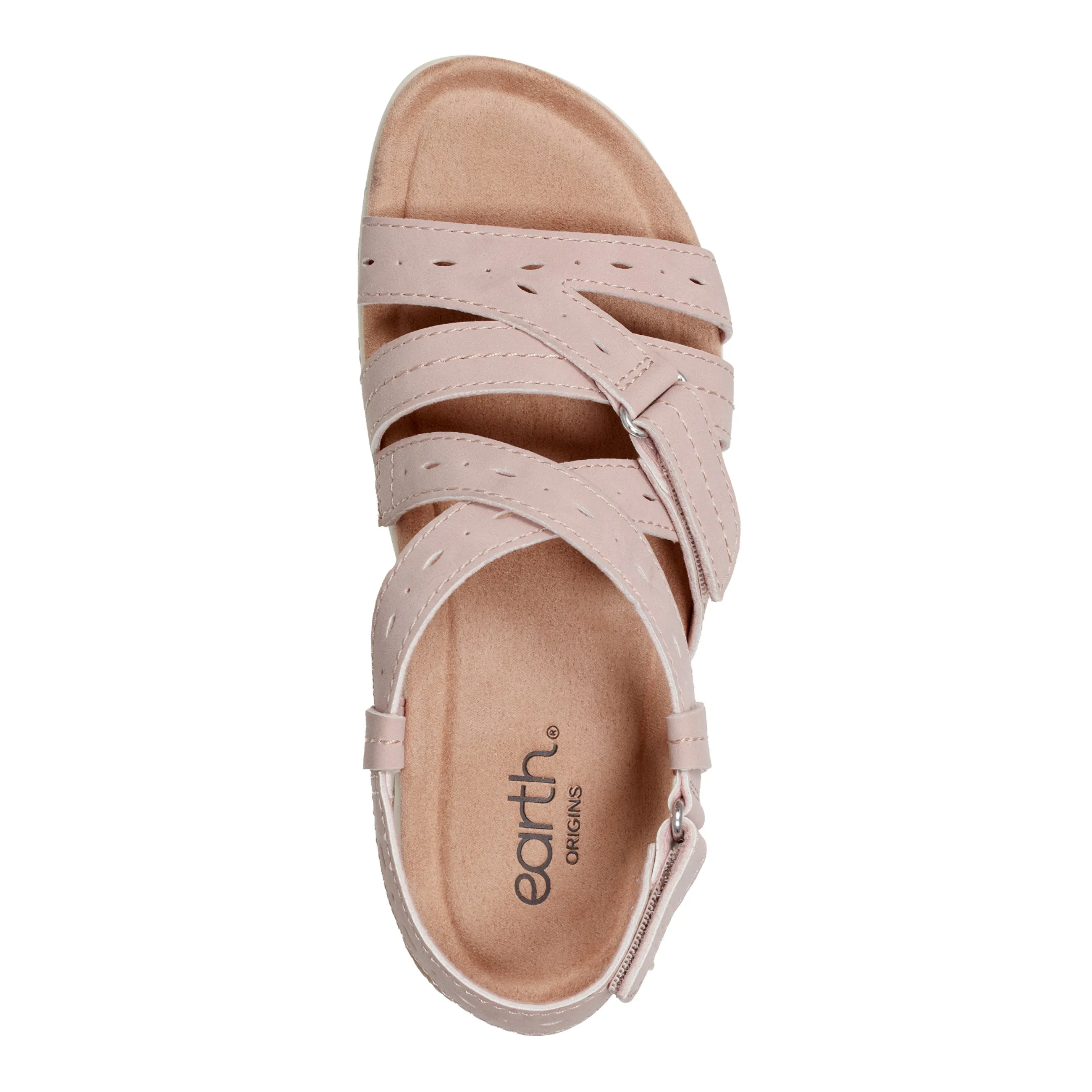 Samsin Round Toe Strappy Casual Flat Sandals Chic Travel Flats