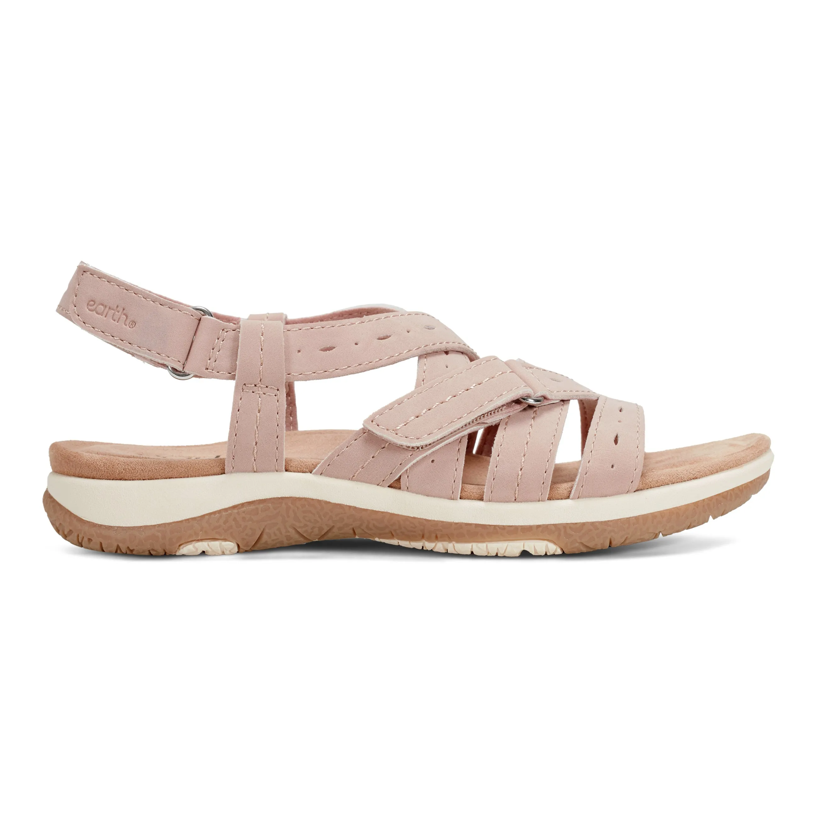 Easy To Clean Samsin Round Toe Strappy Casual Flat Sandals