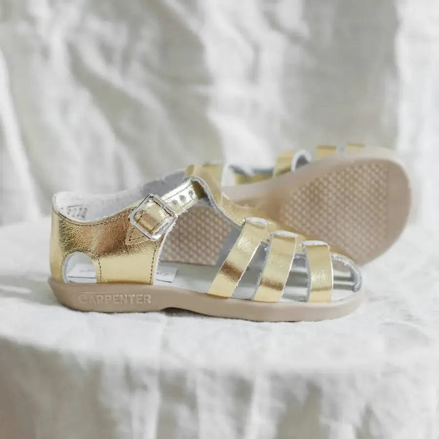Audrey Fisherman Sandal - Gold Suede Durable Fit