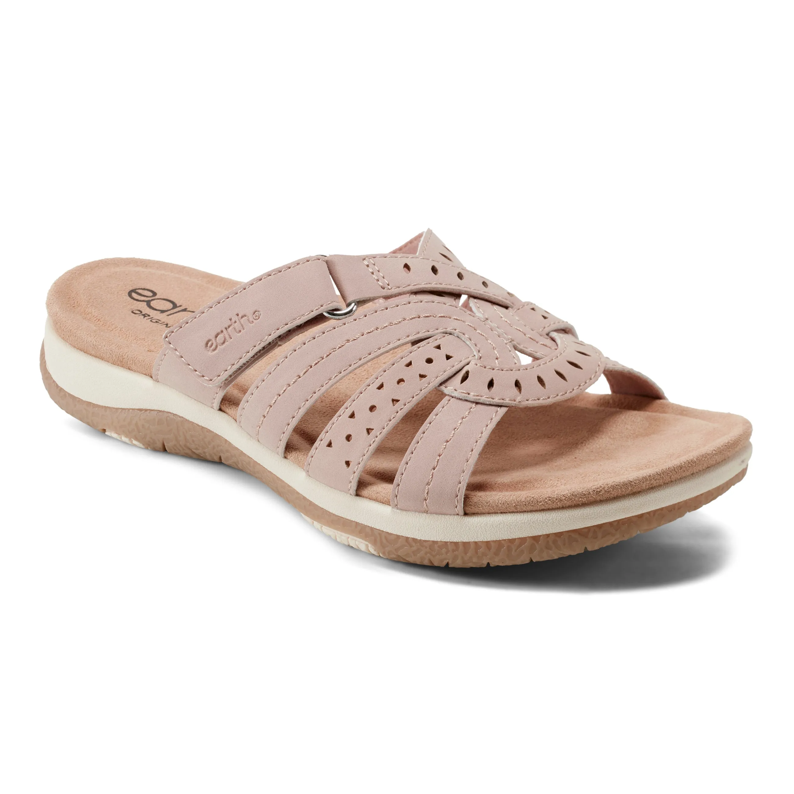 Sassoni Strappy Casual Slip-On Flat Sandals Post Gym
