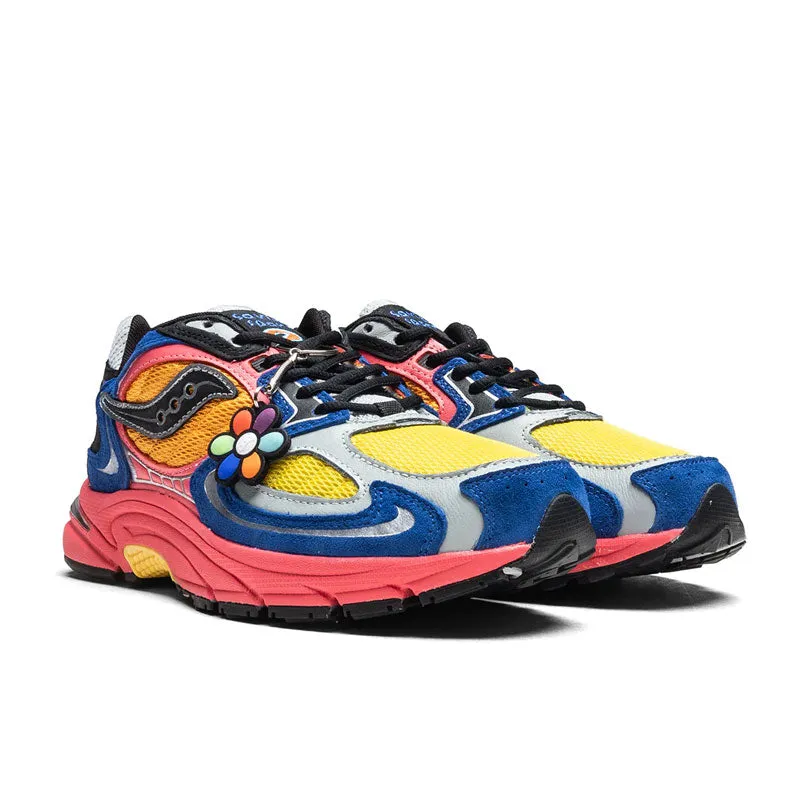 Saucony Grid Jazz 9 Jae Tips I Love You But Im Busy Blue/Orange/Yellow/Pink S70864-3 Enhanced grip