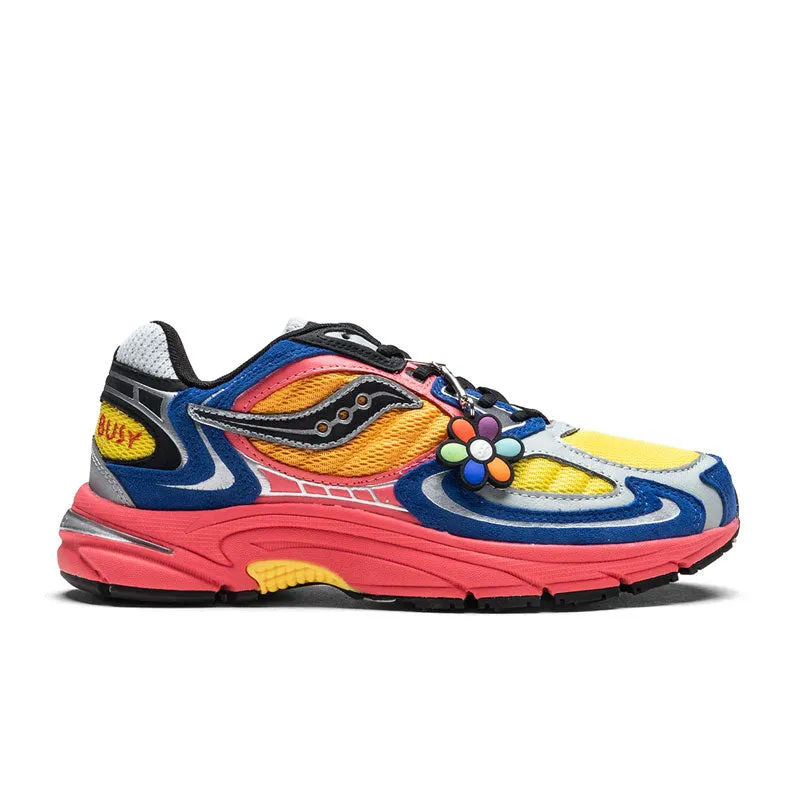Quick Motion Saucony Grid Jazz 9 Jae Tips I Love You But Im Busy Blue/Orange/Yellow/Pink S70864-3
