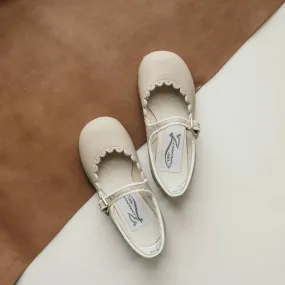 Early Jog Scalloped Mary Jane - Dove Grey