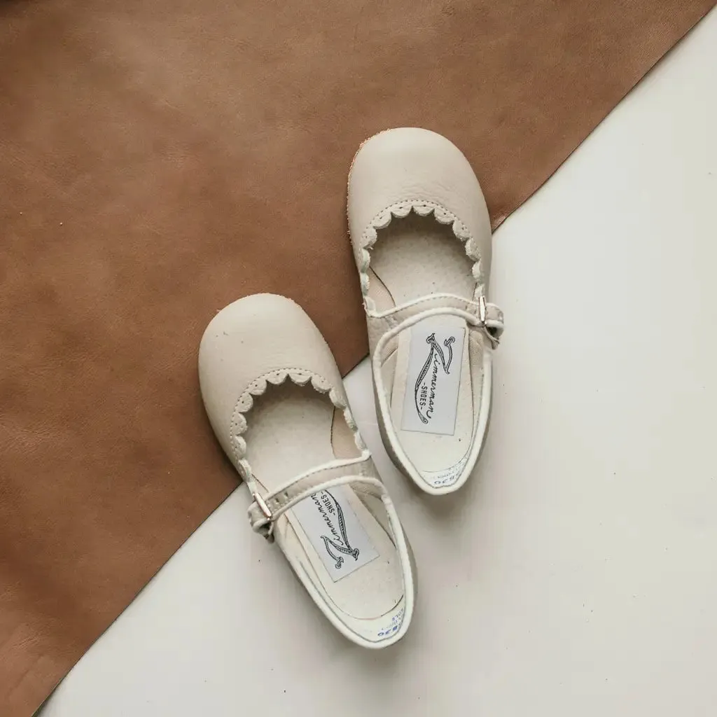 Early Jog Scalloped Mary Jane - Dove Grey