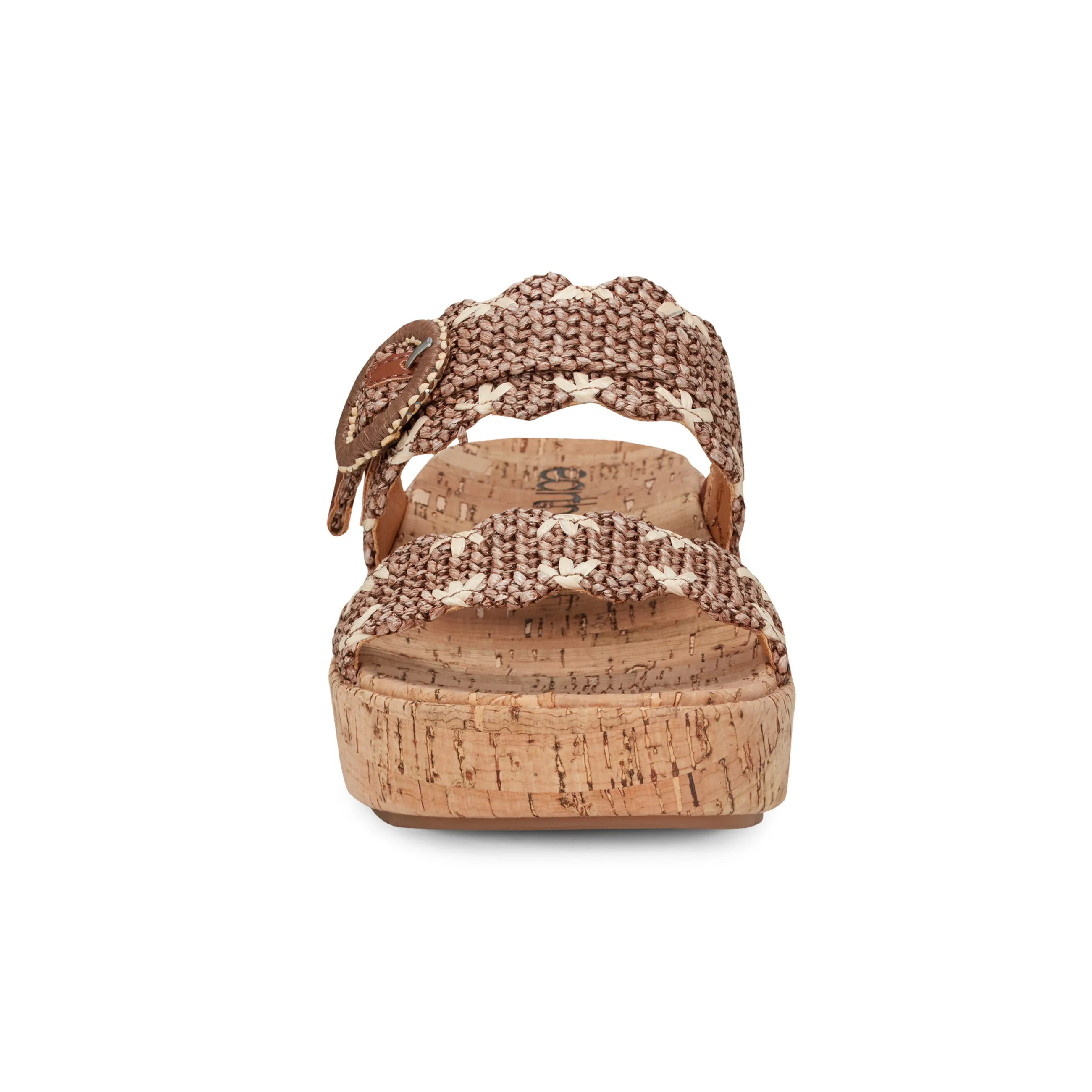 Subtle Slip-on Casual Platform Wedge Sandals Sporty Style