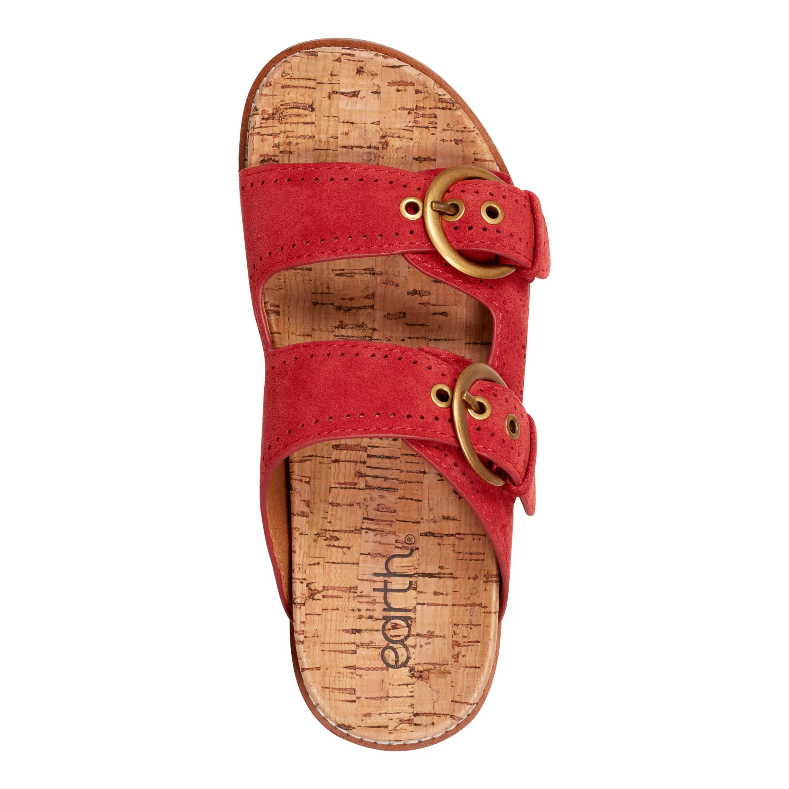 Francii Round Toe Casual Slip-on Flat Sandals Multi Strap