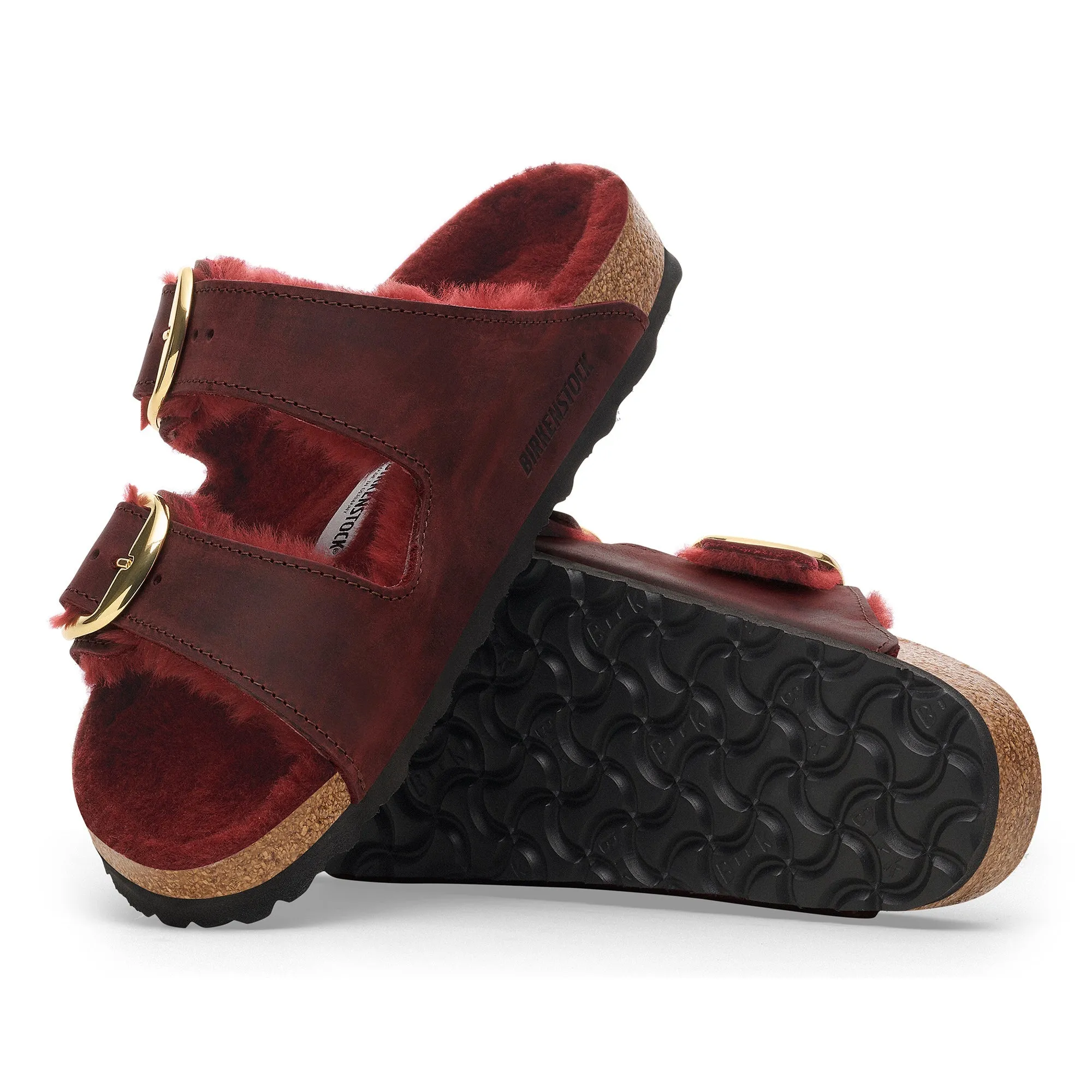 Arizona Big Buckle | Oiled Leather/Shearling | Zinfandel Chic Winter