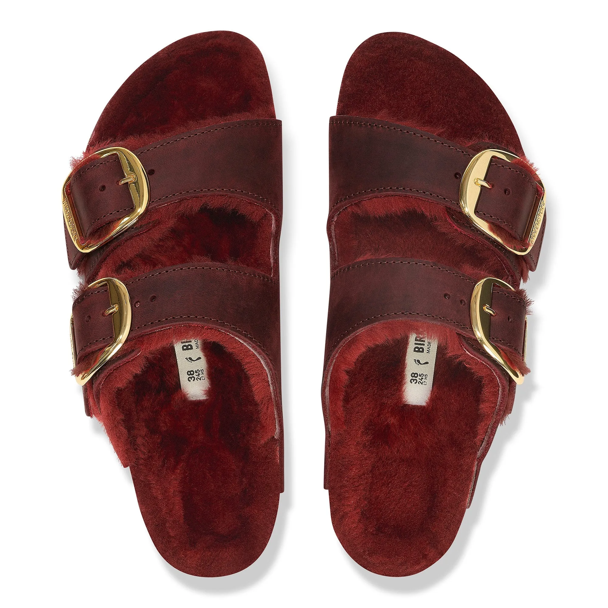 Arizona Big Buckle | Oiled Leather/Shearling | Zinfandel Core Style