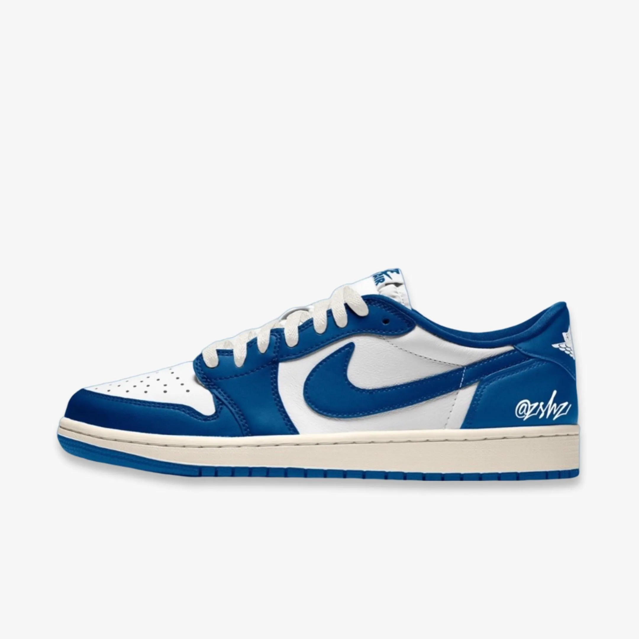 *PRE-ORDER* (Men's) Air Jordan 1 Low OG 'Storm Blue' (2025) HQ6998-104 Lightweight Midsole Shock Absorbing