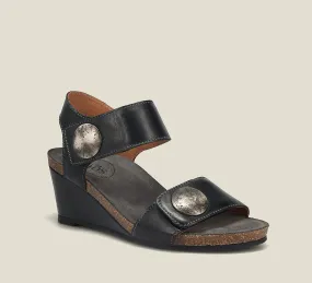 Flat Heel Carousel 3 Wedge Sandal