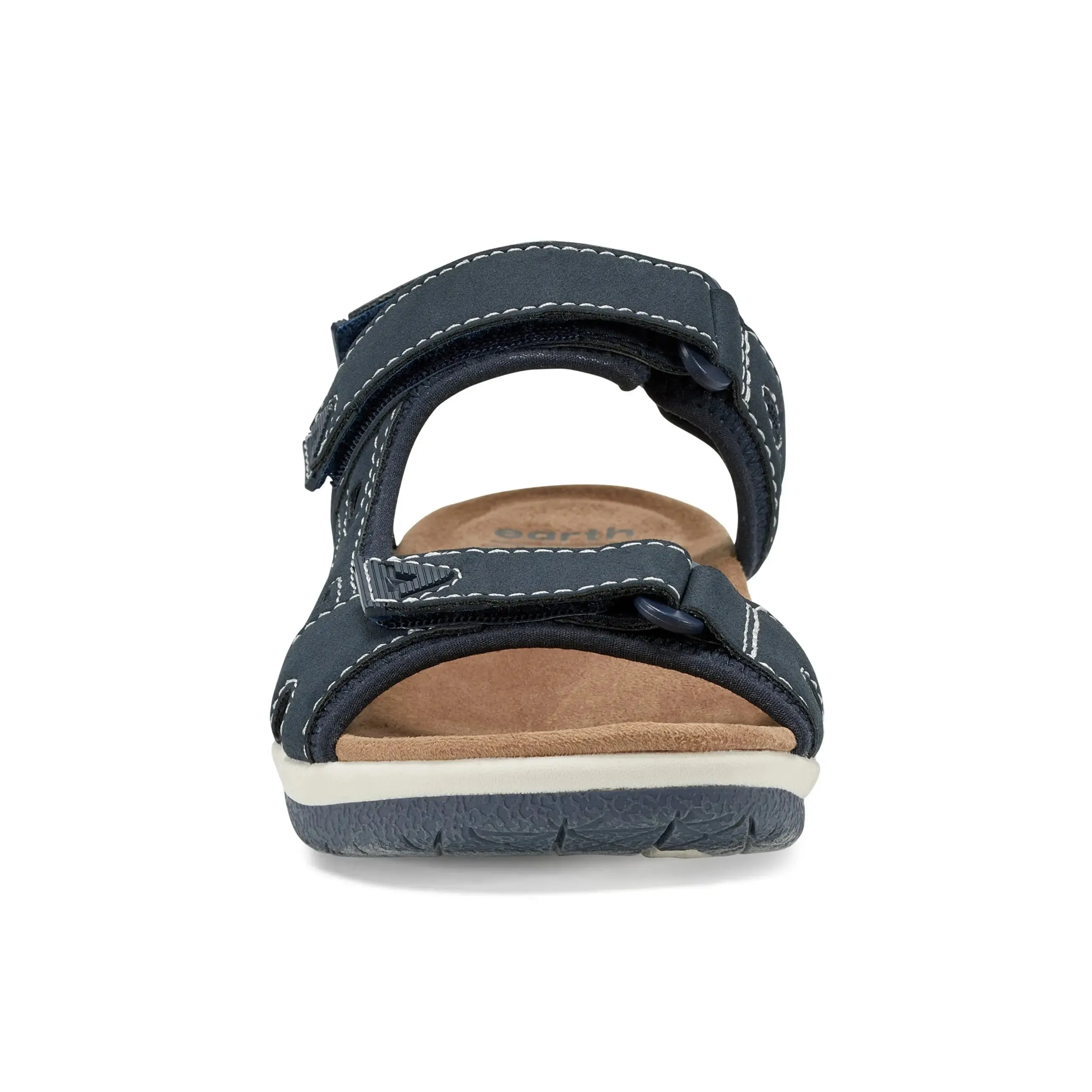 Seamless Look Flat Heel Skylar Round Toe Lightweight Casual Flat Sandals