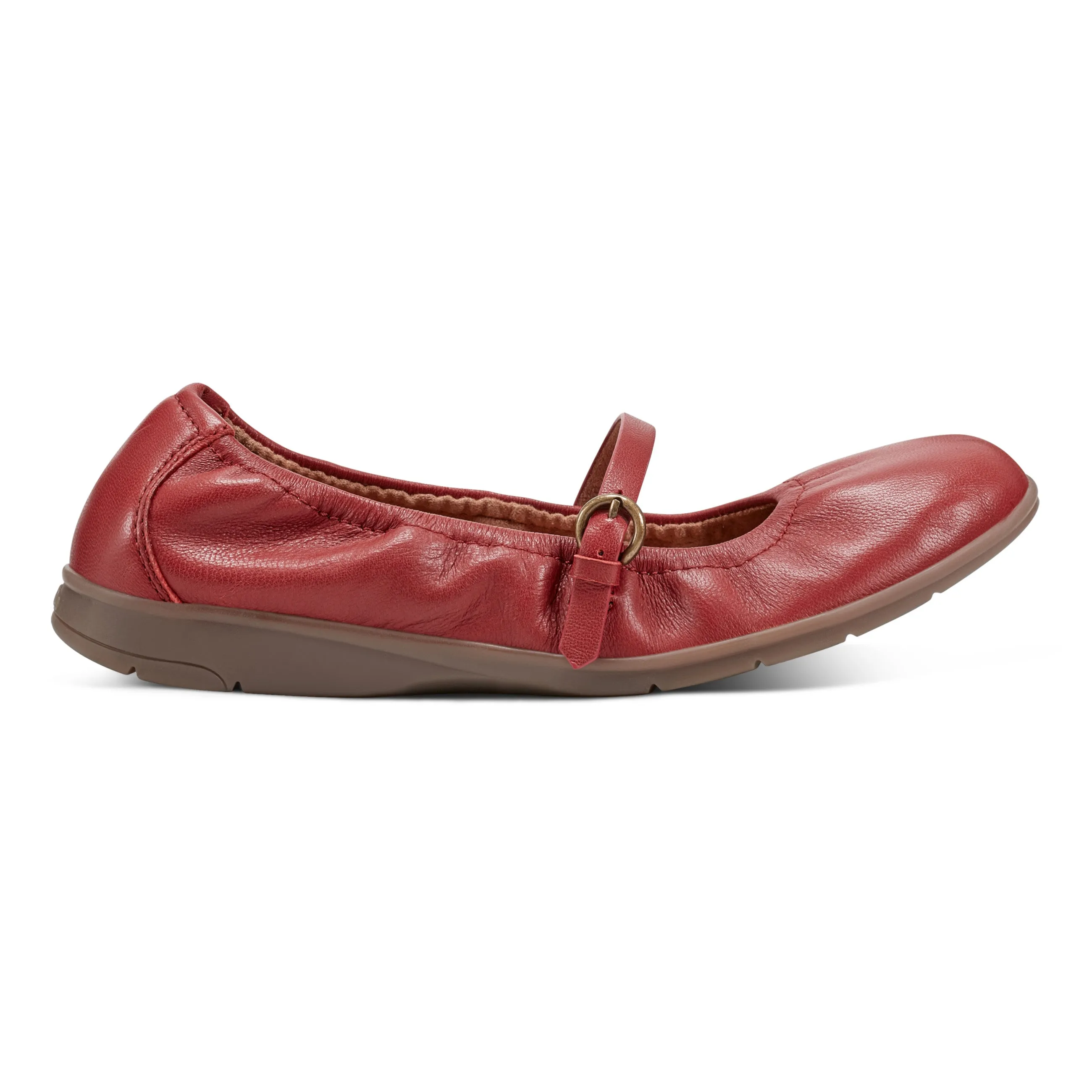 Korvino Mary Jane Casual Flats Winery Glow