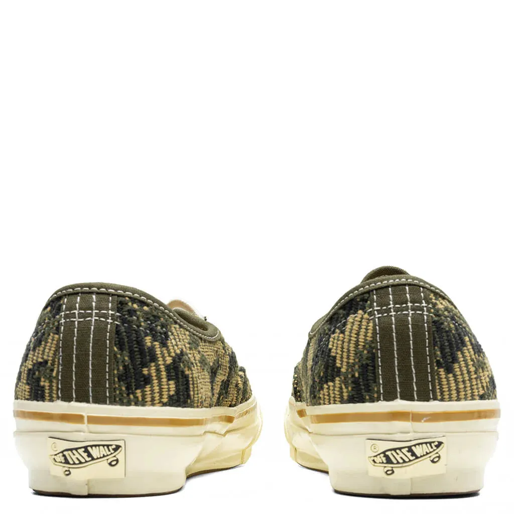 Vans Premium Authentic Shoe Antique Gold / Green VN000D5K18S Training Mode Cushioned Base Work Commute