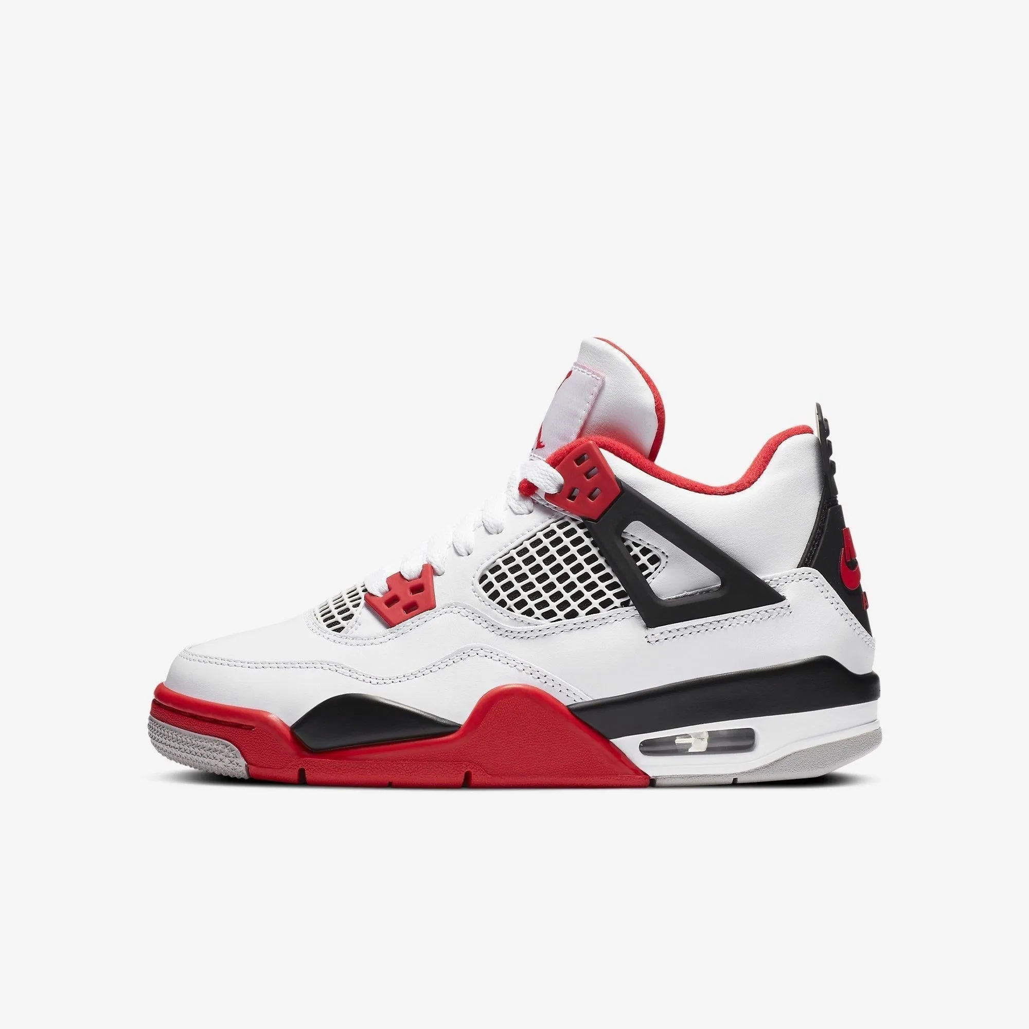 (GS) Air Jordan 4 Retro 'Fire Red' (2020) 408452-160 Breath Panel Tailored Design