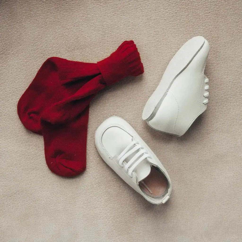 Rubber Outsole Francis First Walker - White