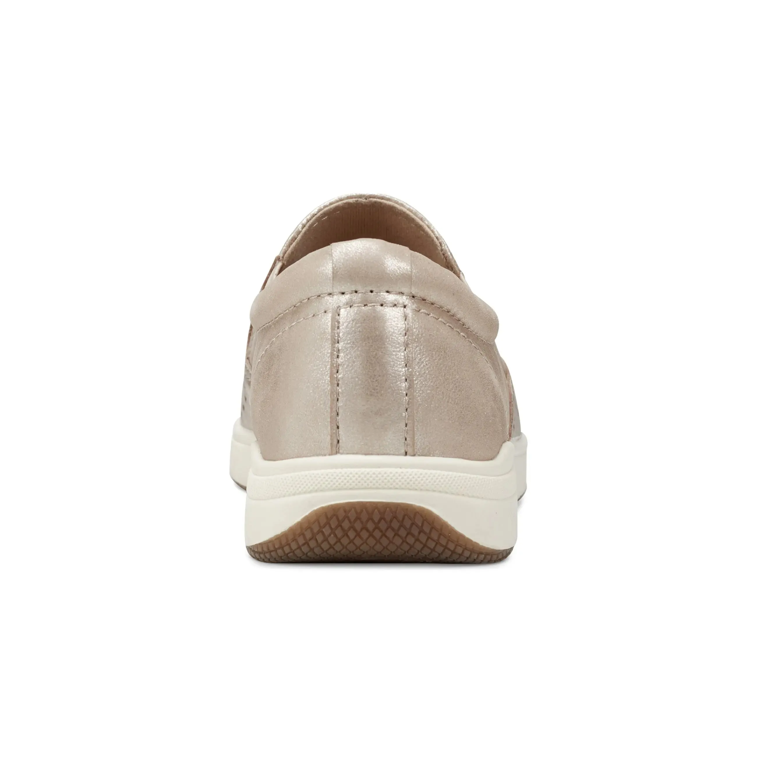 Sole Firm Classic Comfort Nel Laser Cut Round Toe Casual Slip-on Sneakers