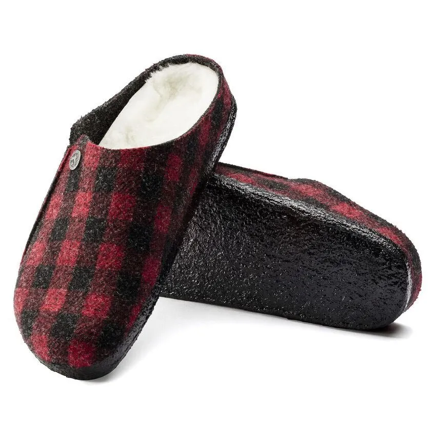 Timeless Edge Walk Ready Zermatt Shearling | Wool Felt | Plaid Red