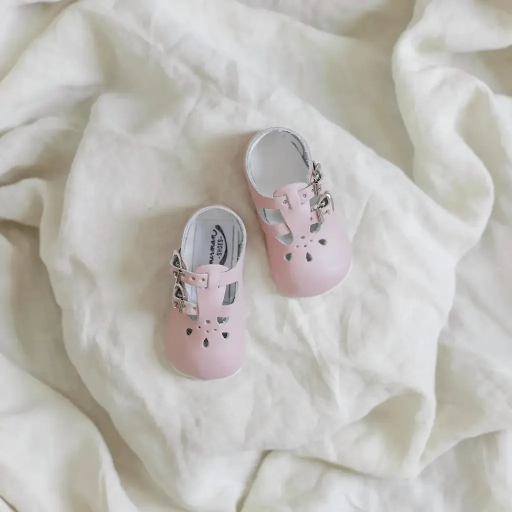 Soft Soled Double T-Strap - Pink Cute kids' outfits Party - worthy kids' shoes
