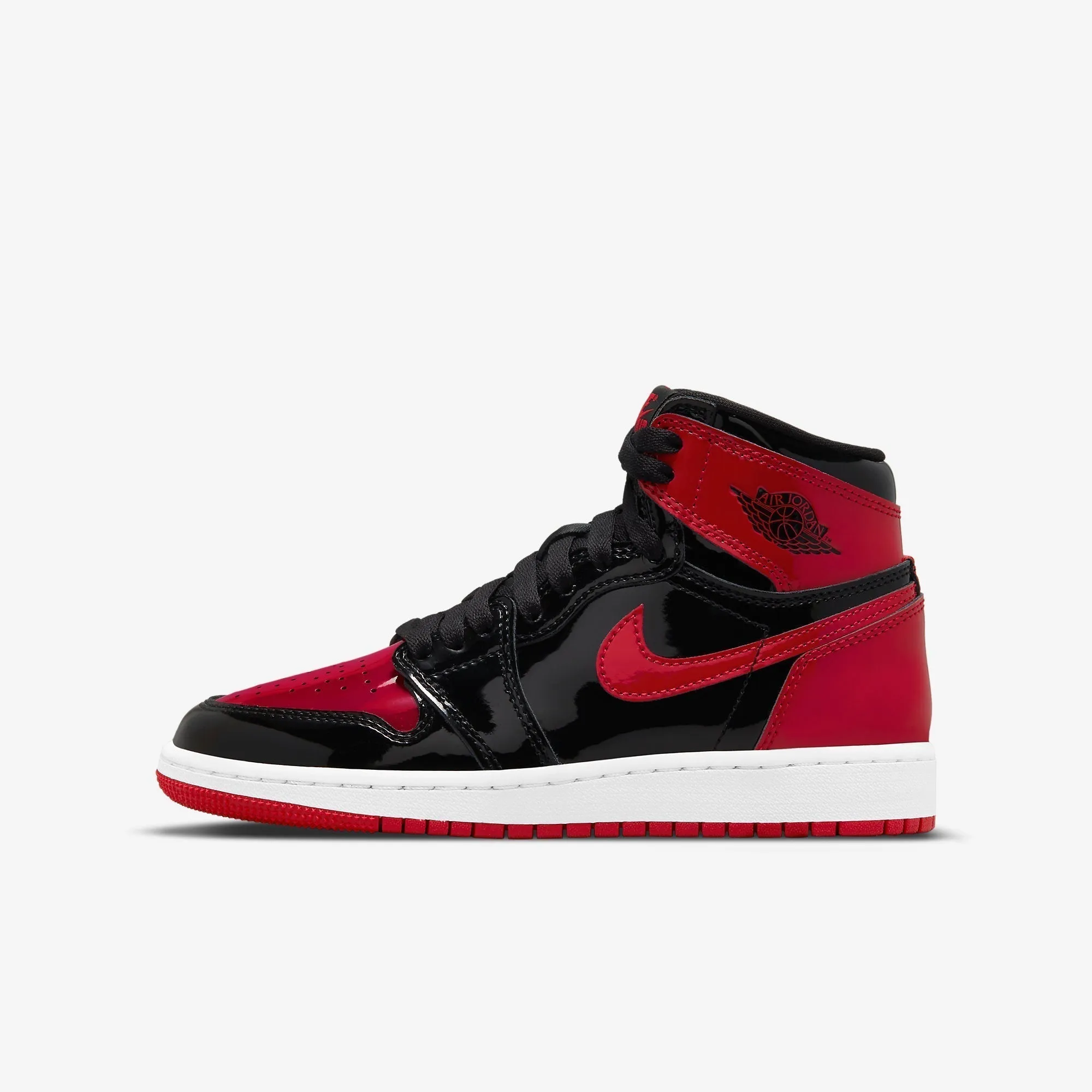 Compression Molded EVA Retro-inspired cushioning (GS) Air Jordan 1 Retro High OG 'Reimagined Patent Bred / Banned' (2021) 575441-063