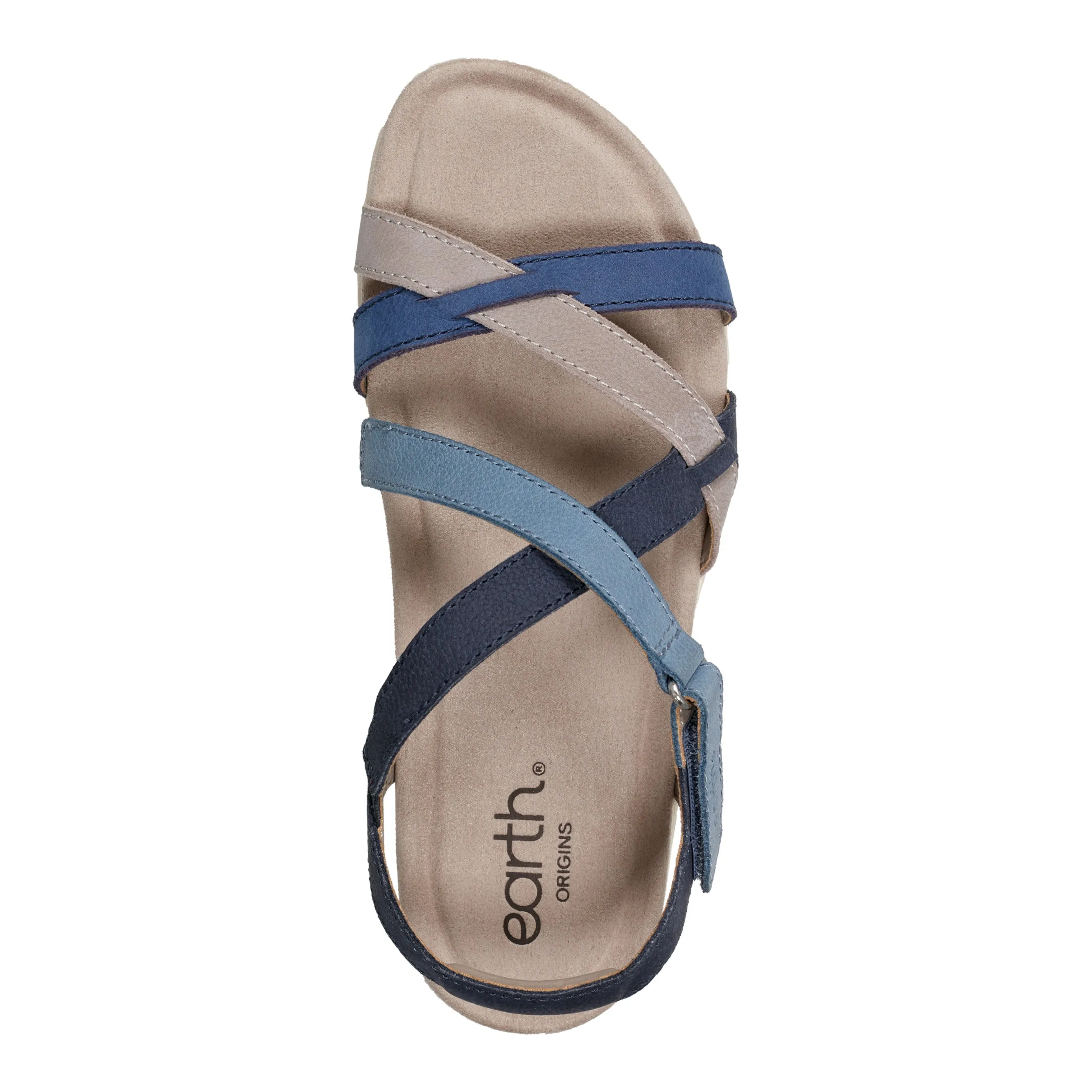 Sterling Casual Strappy Round Toe Flat Sandals Smart Comfort Indoor Wear