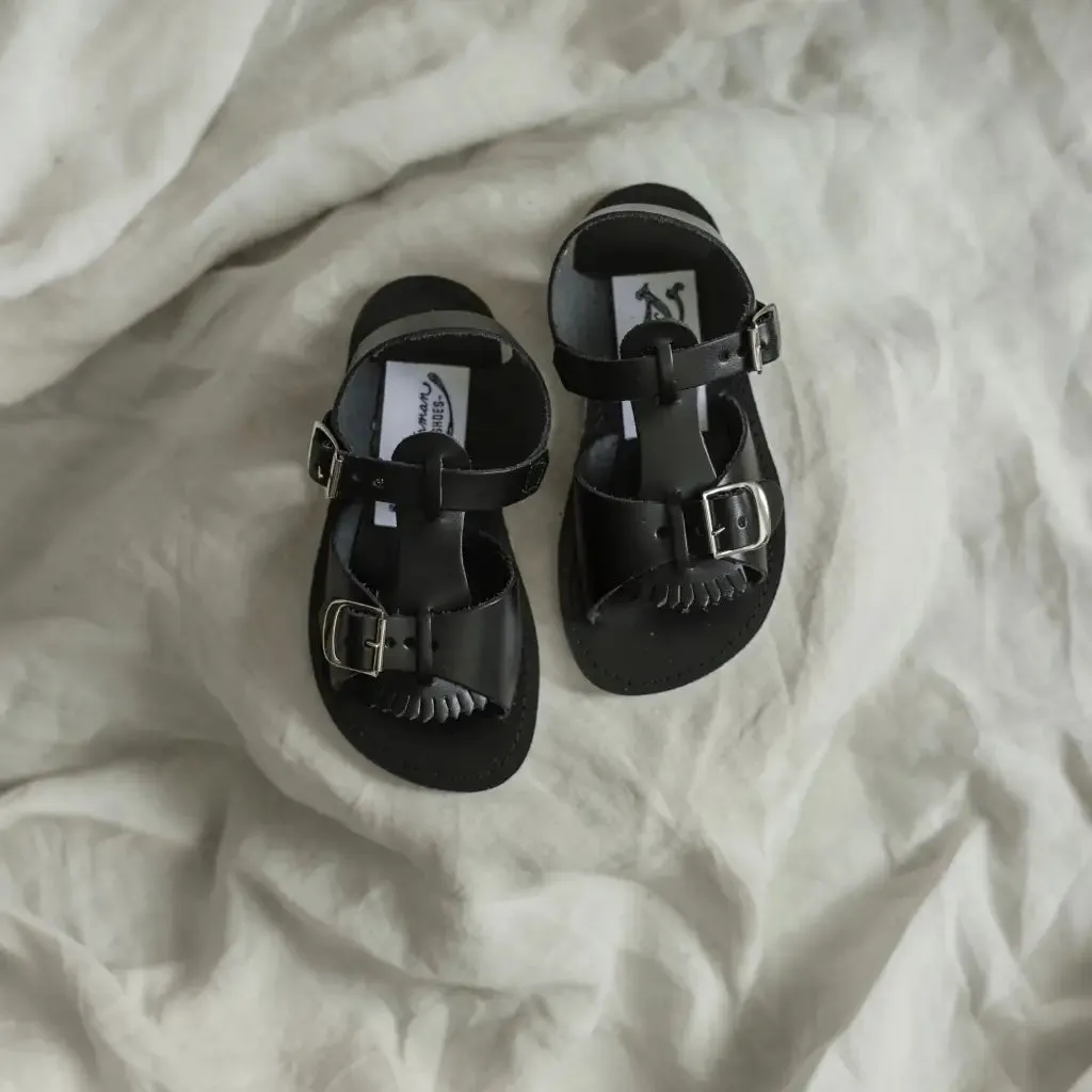 Stevie Sandal - Black Soft Flexible Breathable Flip-flops