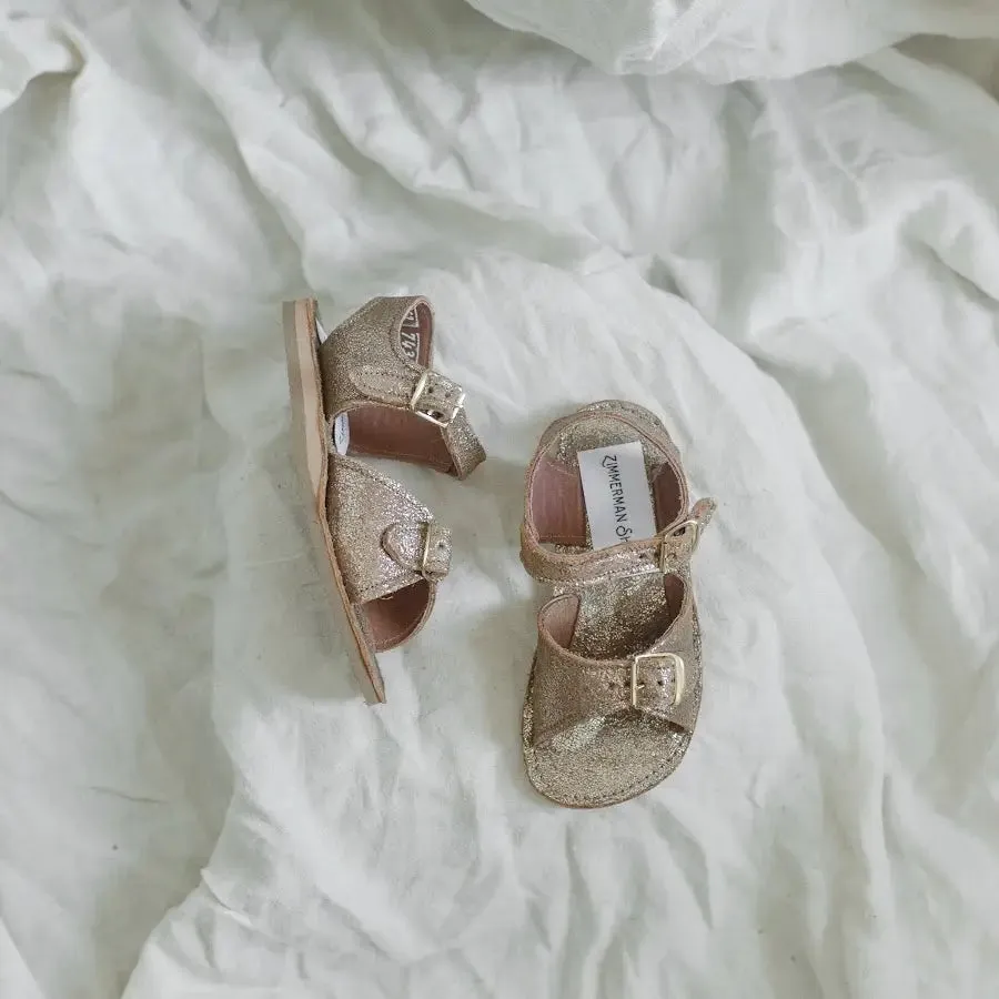 Sleek Travel Footwear Flexible Outdoor Shoes Stevie Sandal - Brown Sparkle