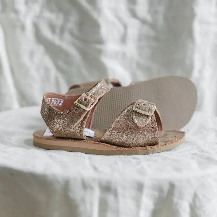 Everyday Look Thin strap Stevie Sandal - Brown Sparkle