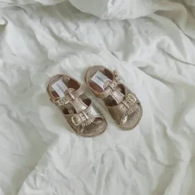 Comfort Wear Stevie Sandal - Brown Sparkle