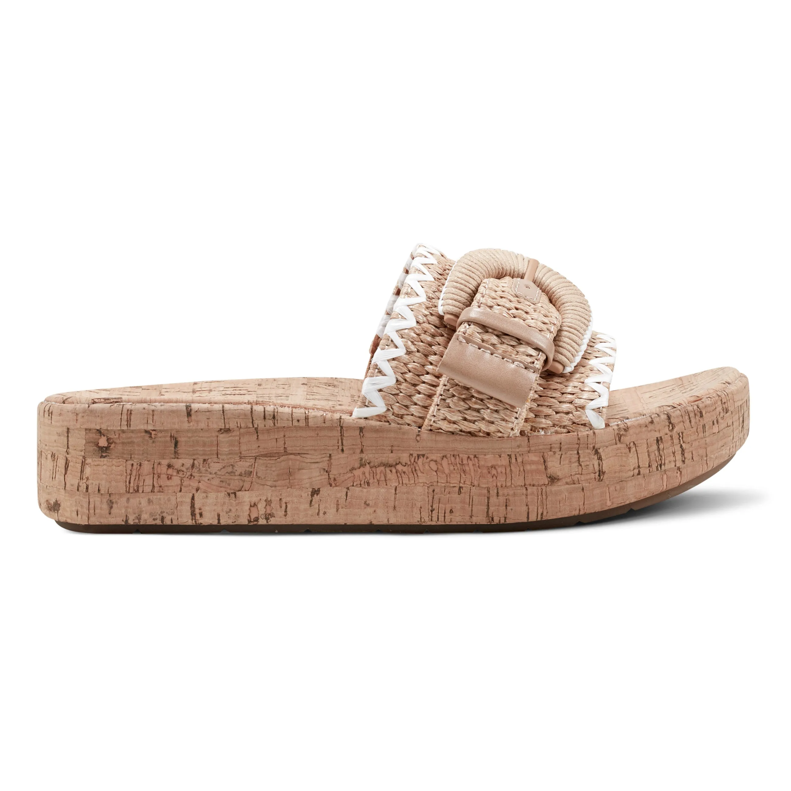 Supportive Travel Shoes. Samsy Casual Slip-on Wedge Platform Sandals