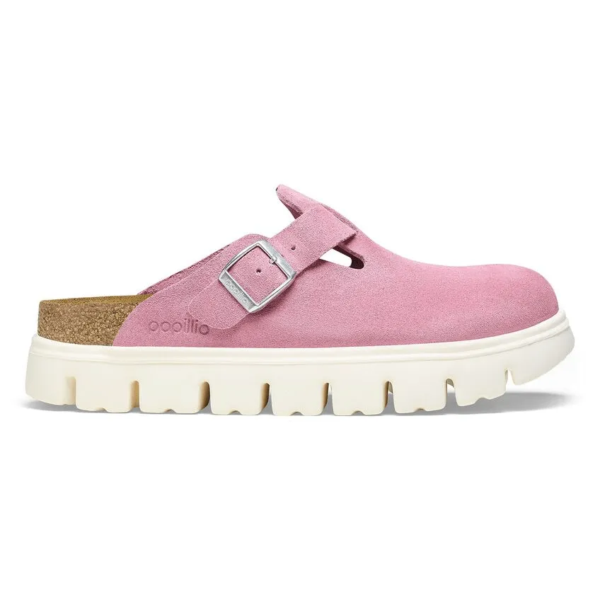 Chilly Weather Cold Ready Look Boston Chunky | Suede | Candy Pink