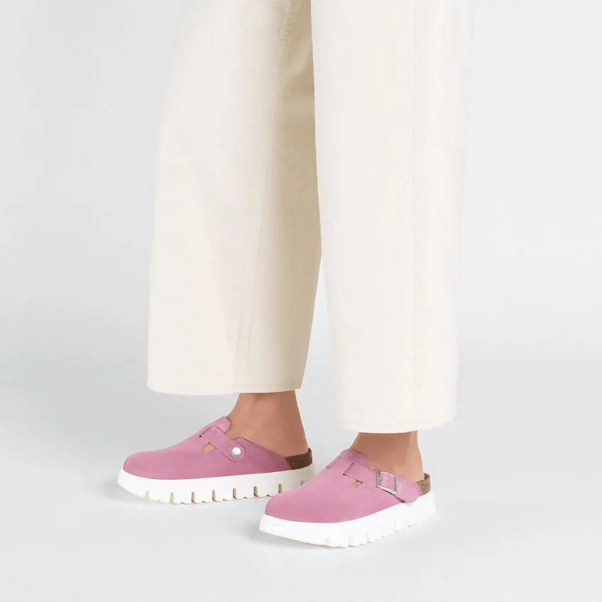 Boston Chunky | Suede | Candy Pink Daily Fashion