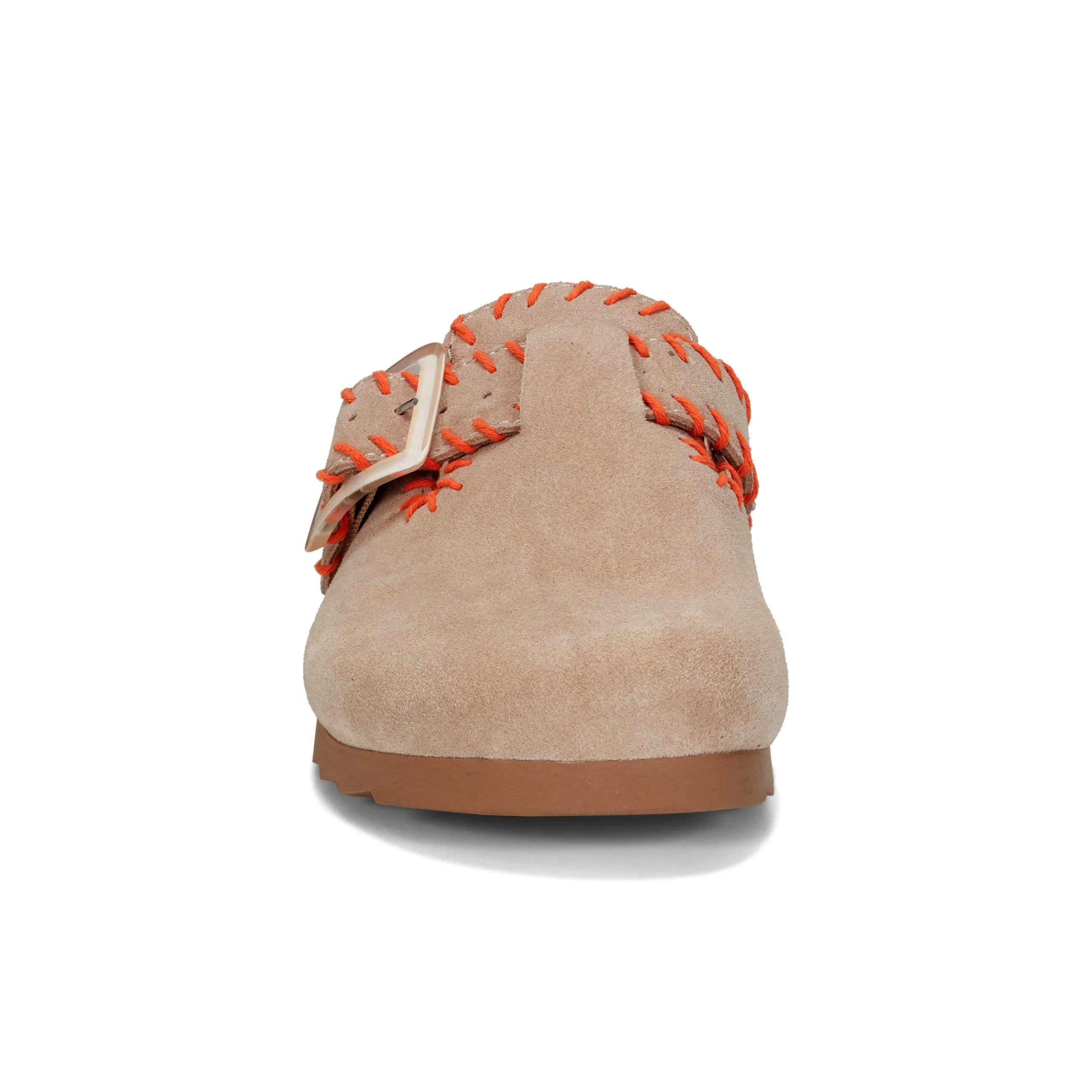 Gena Round Toe Slip-on Flat Casual Clogs Strong Power