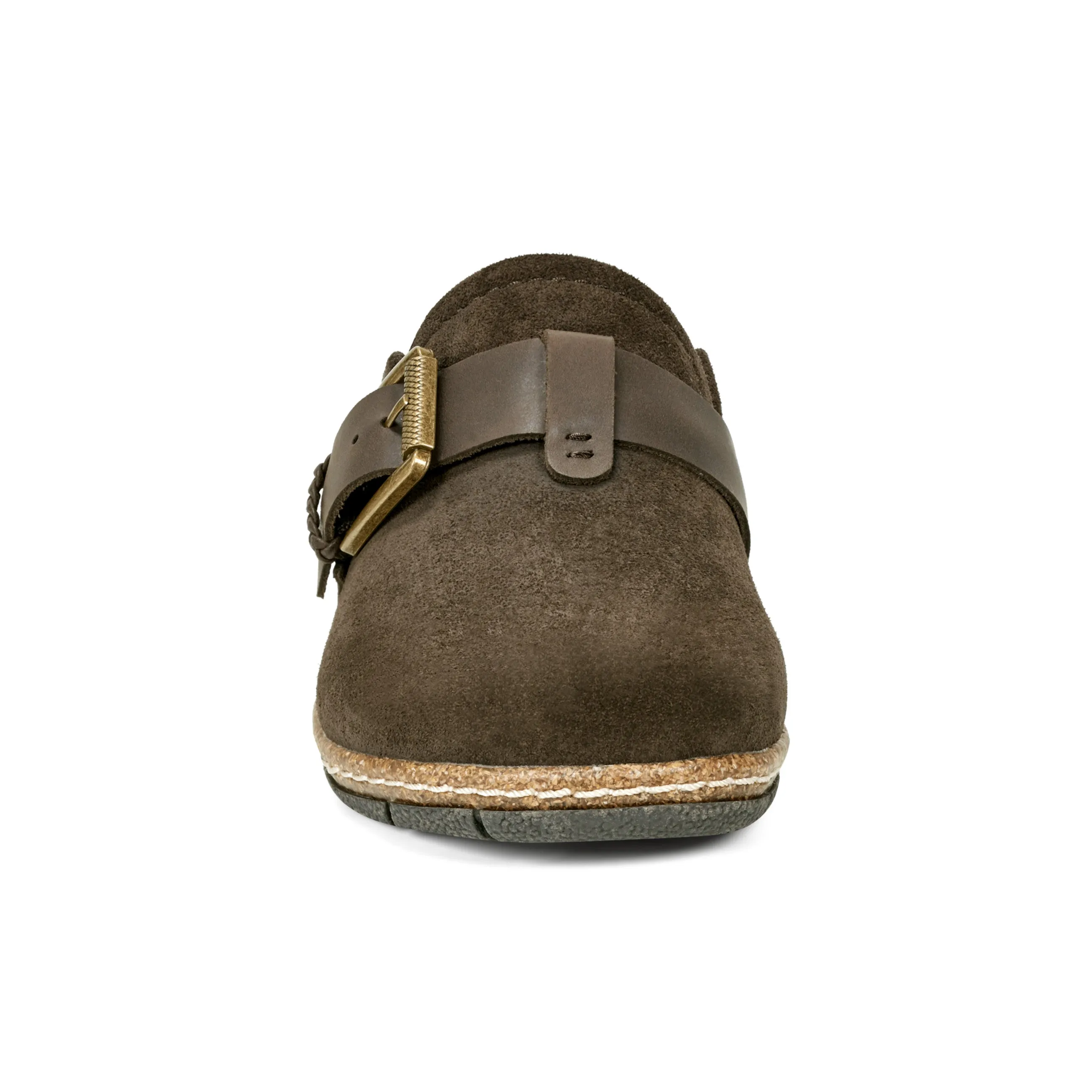 Narrow Fit Suede Eras Casual Slip-on Round Toe Flat Clogs