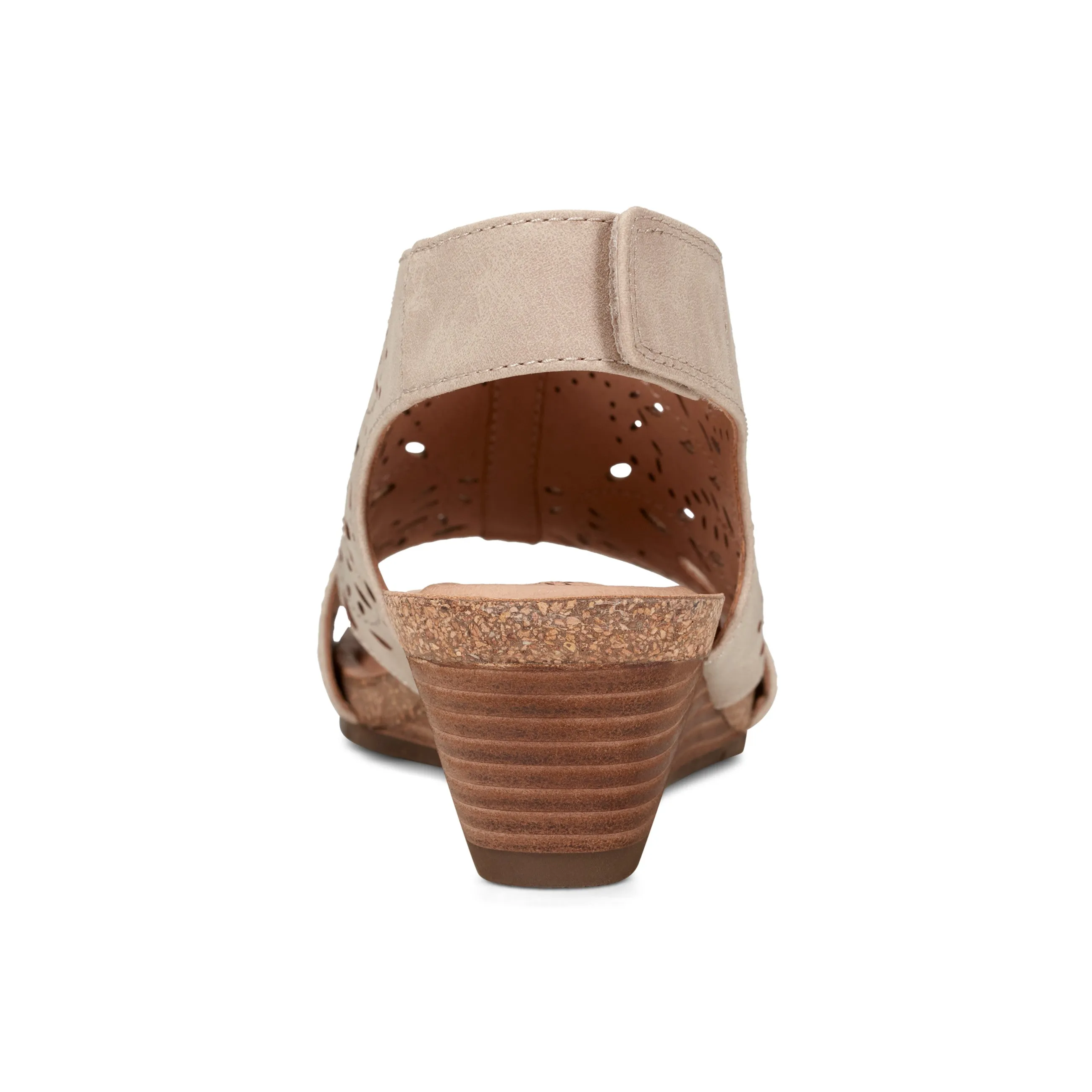 Halin Round Toe Casual Slingback Wedge Sandals Slide On Trendy Shoes