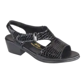 Suntimer - Black Croc Platform Sole Leisure Vibe