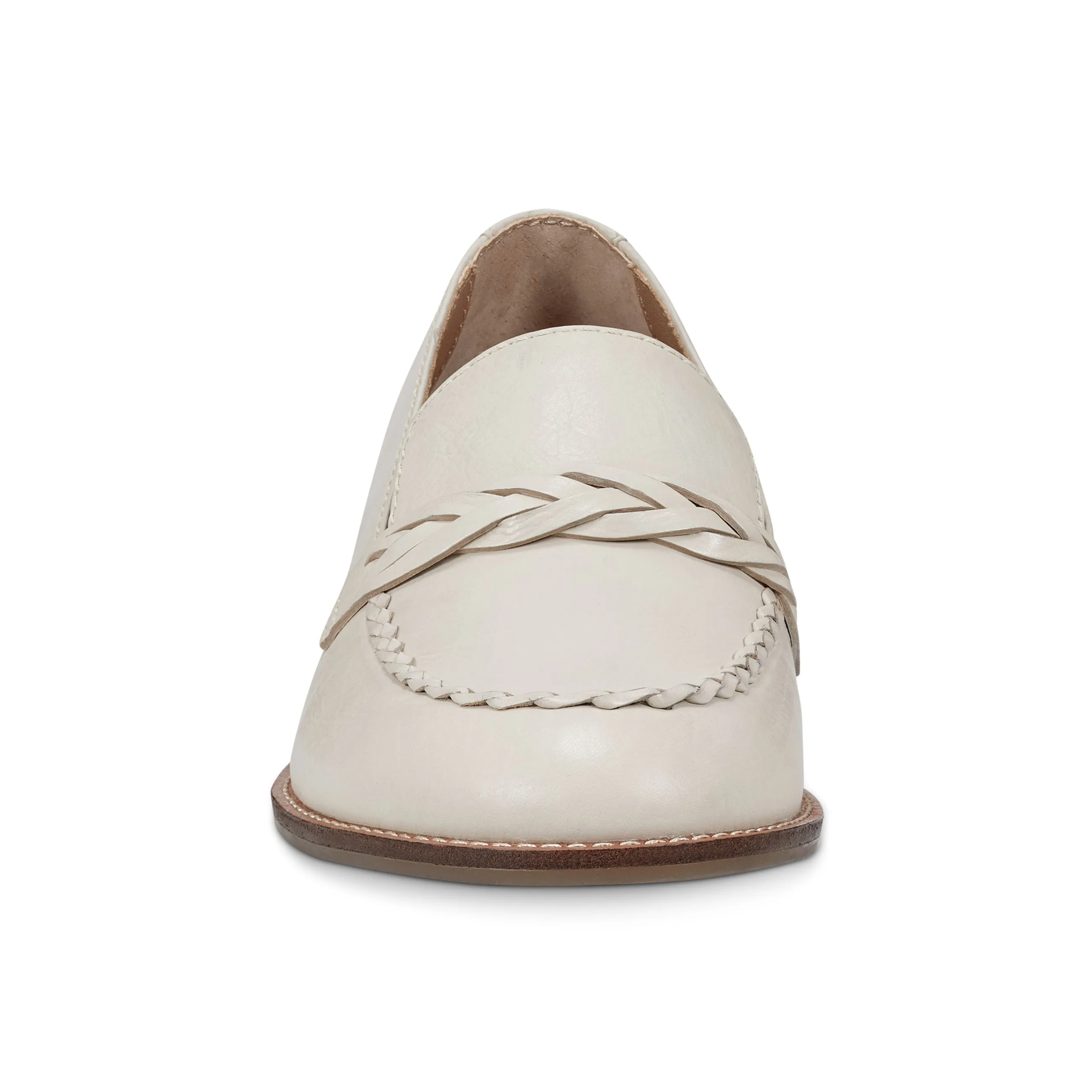 Neutral Style Edie Stacked Heel Casual Slip-on Loafers